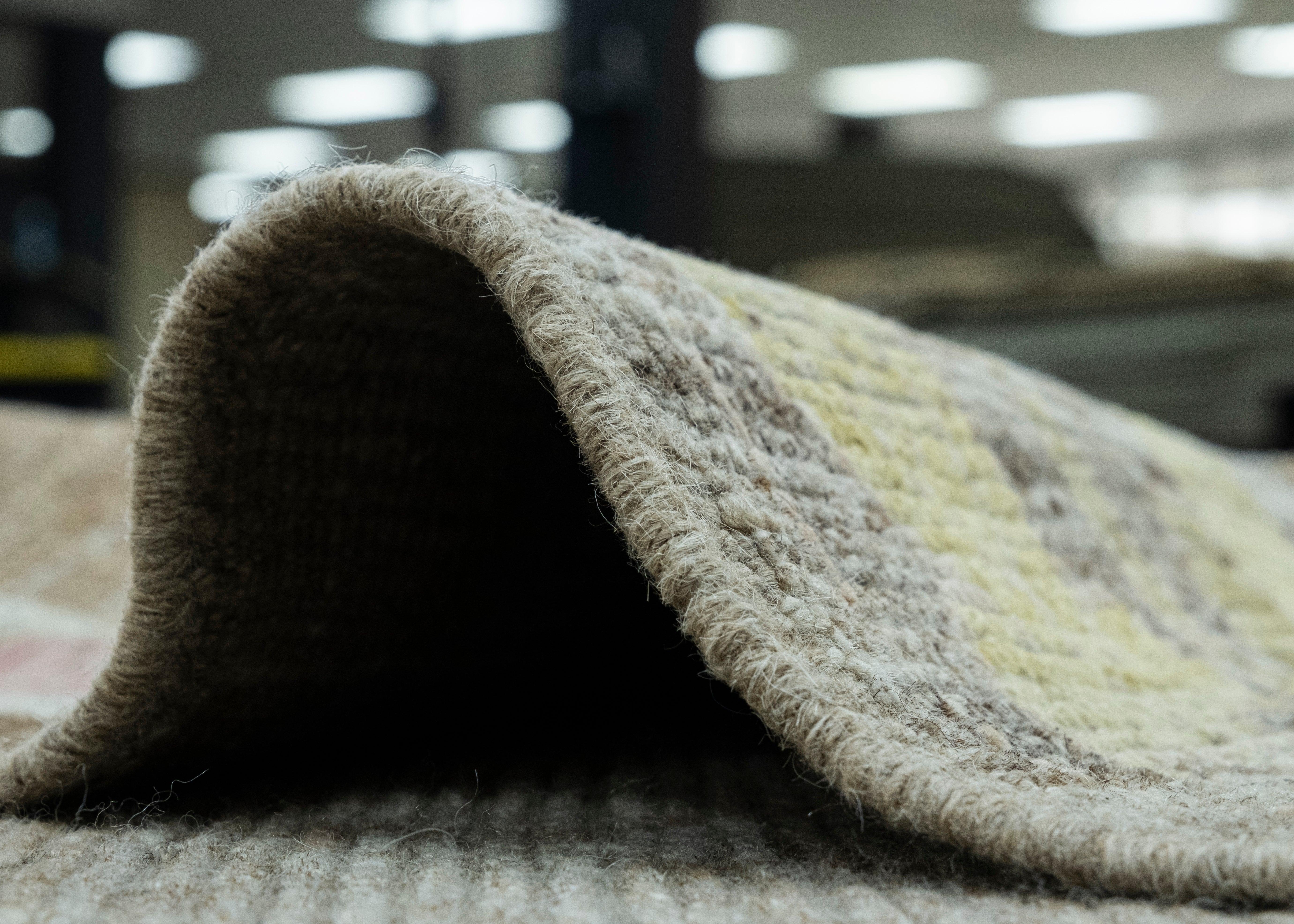 Wool Handwoven Oushak Rug 10'2