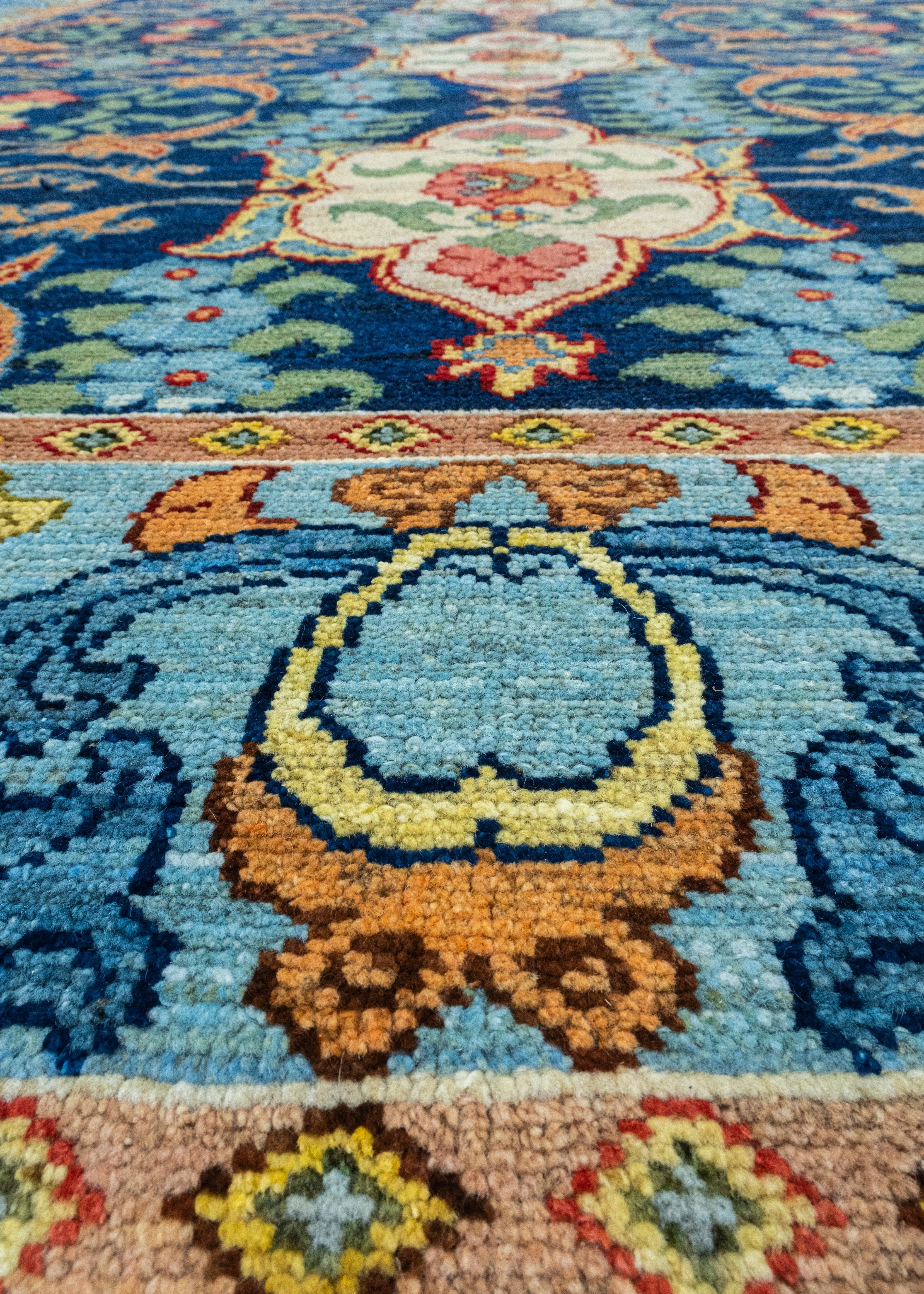 Handwoven Oushak Rug 10'5