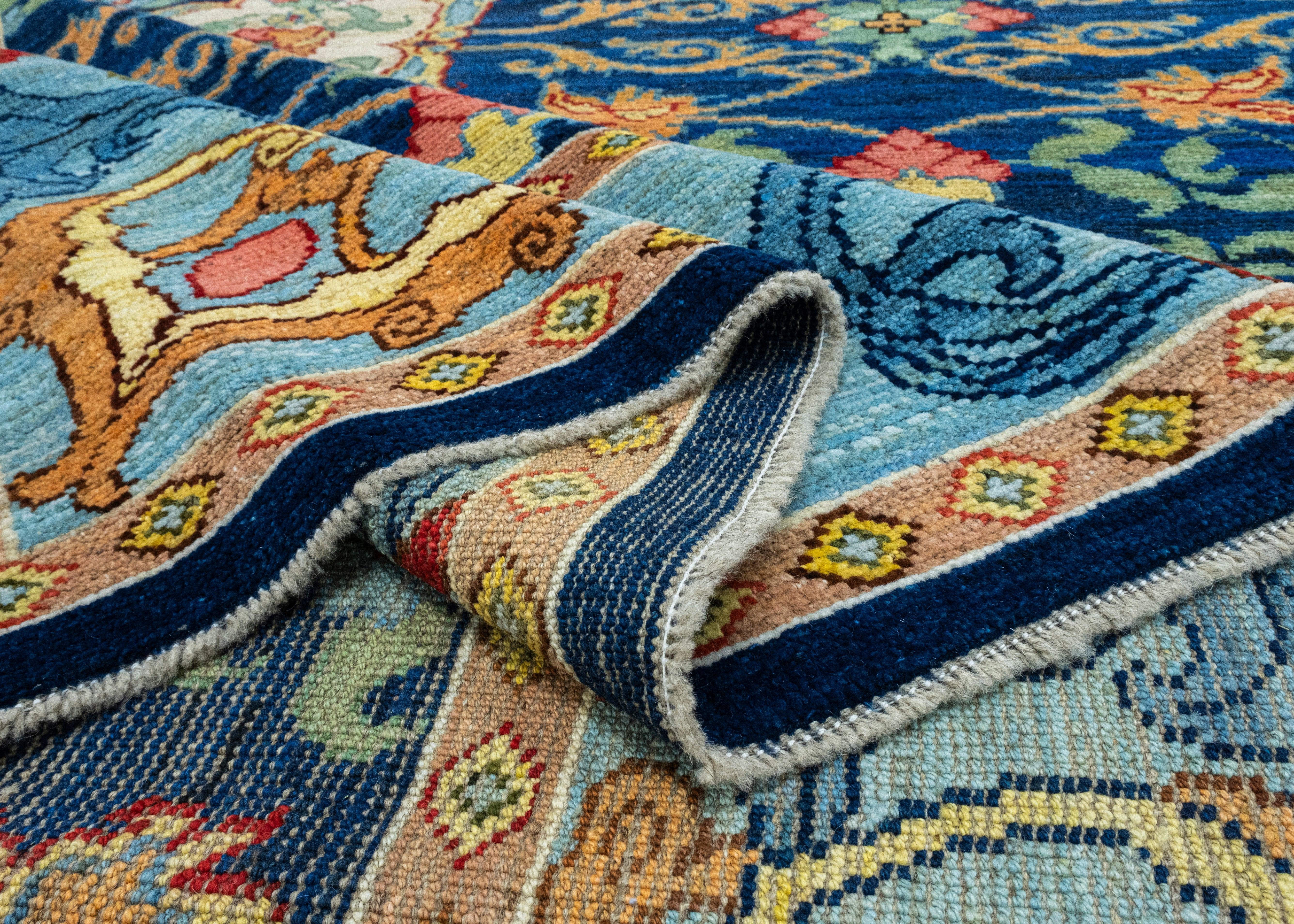 Handwoven Oushak Rug 10'5