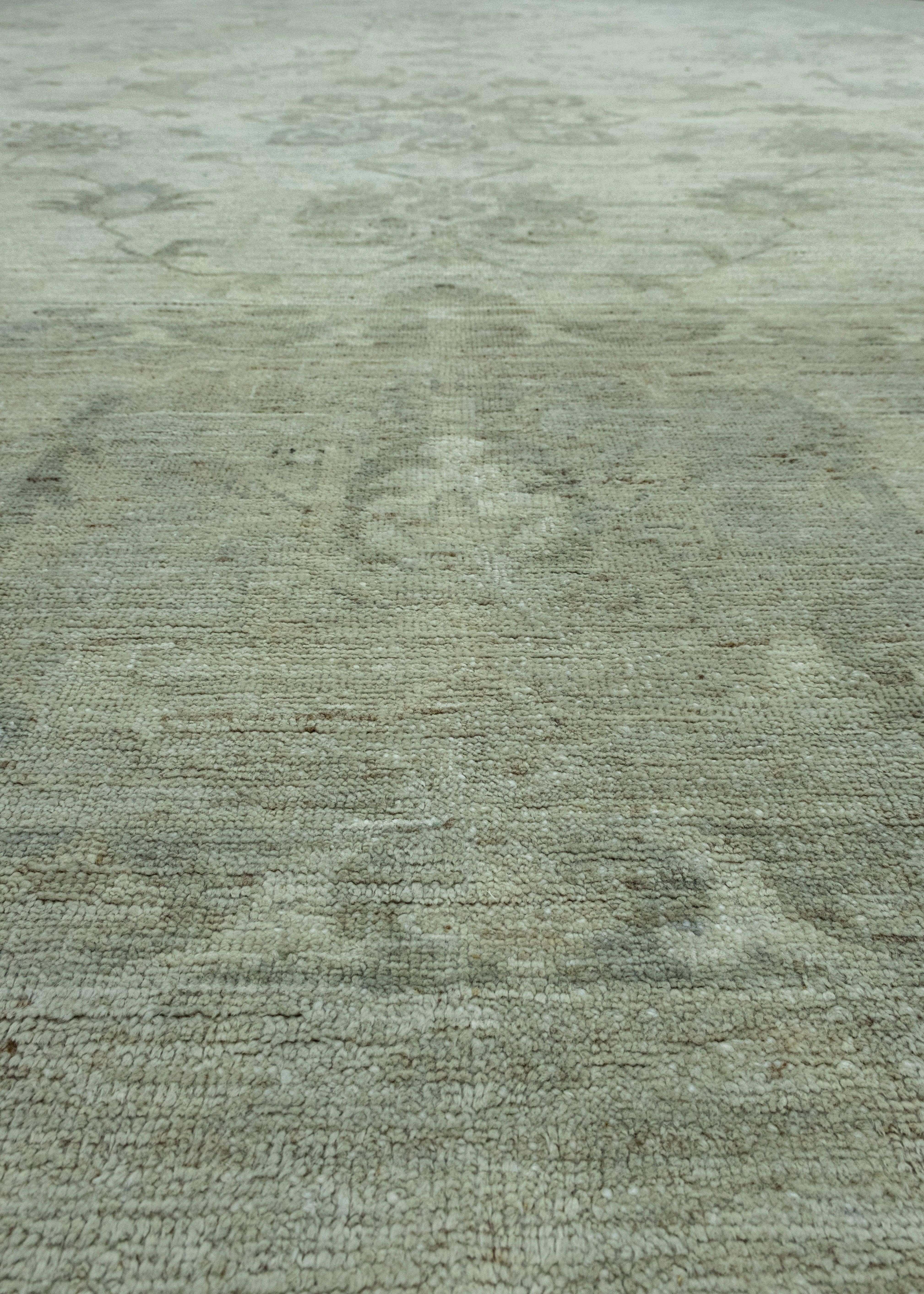 Handwoven Oushak Rug 13'8