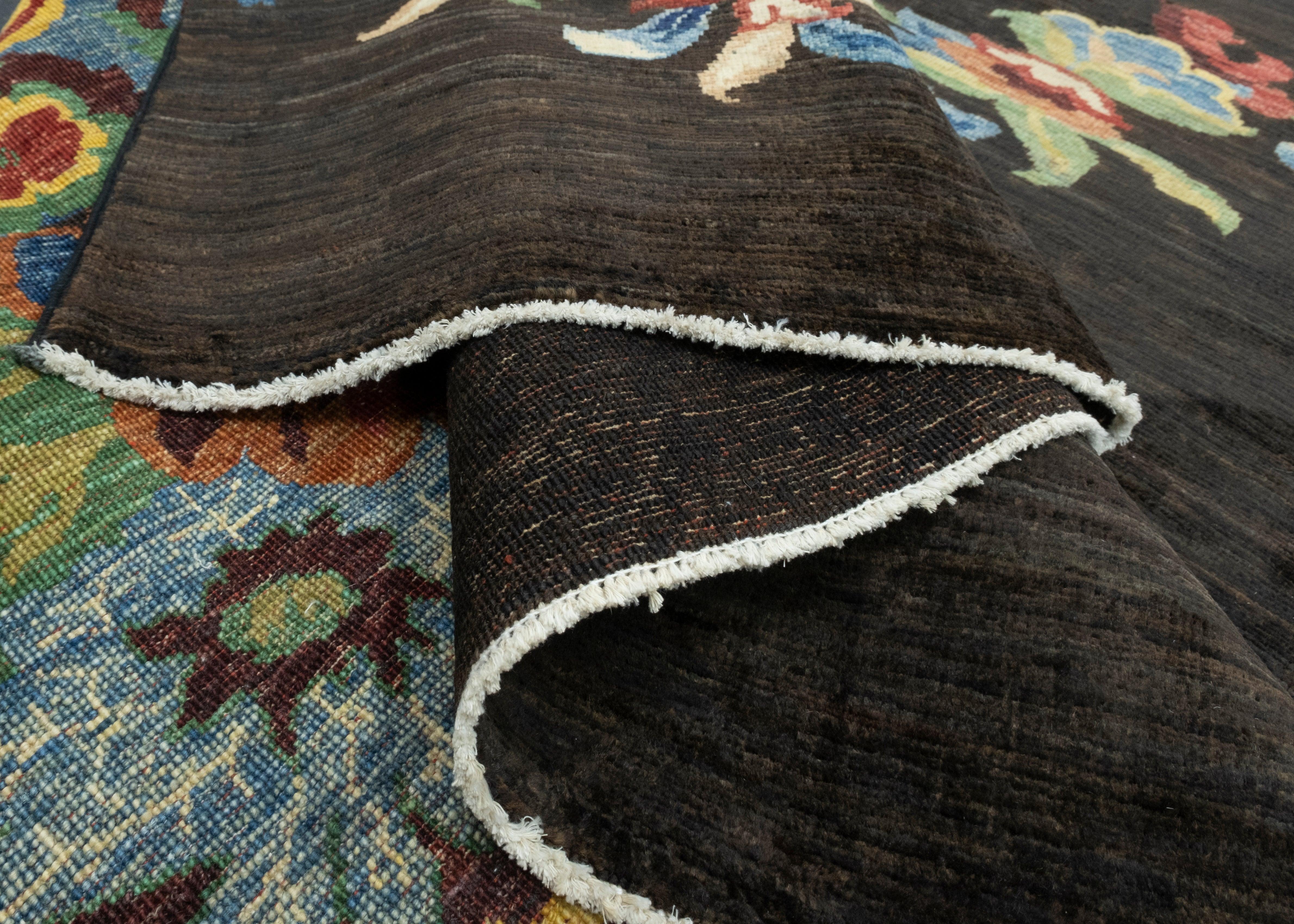 Contemporary Handwoven Oushak Rug 5'8
