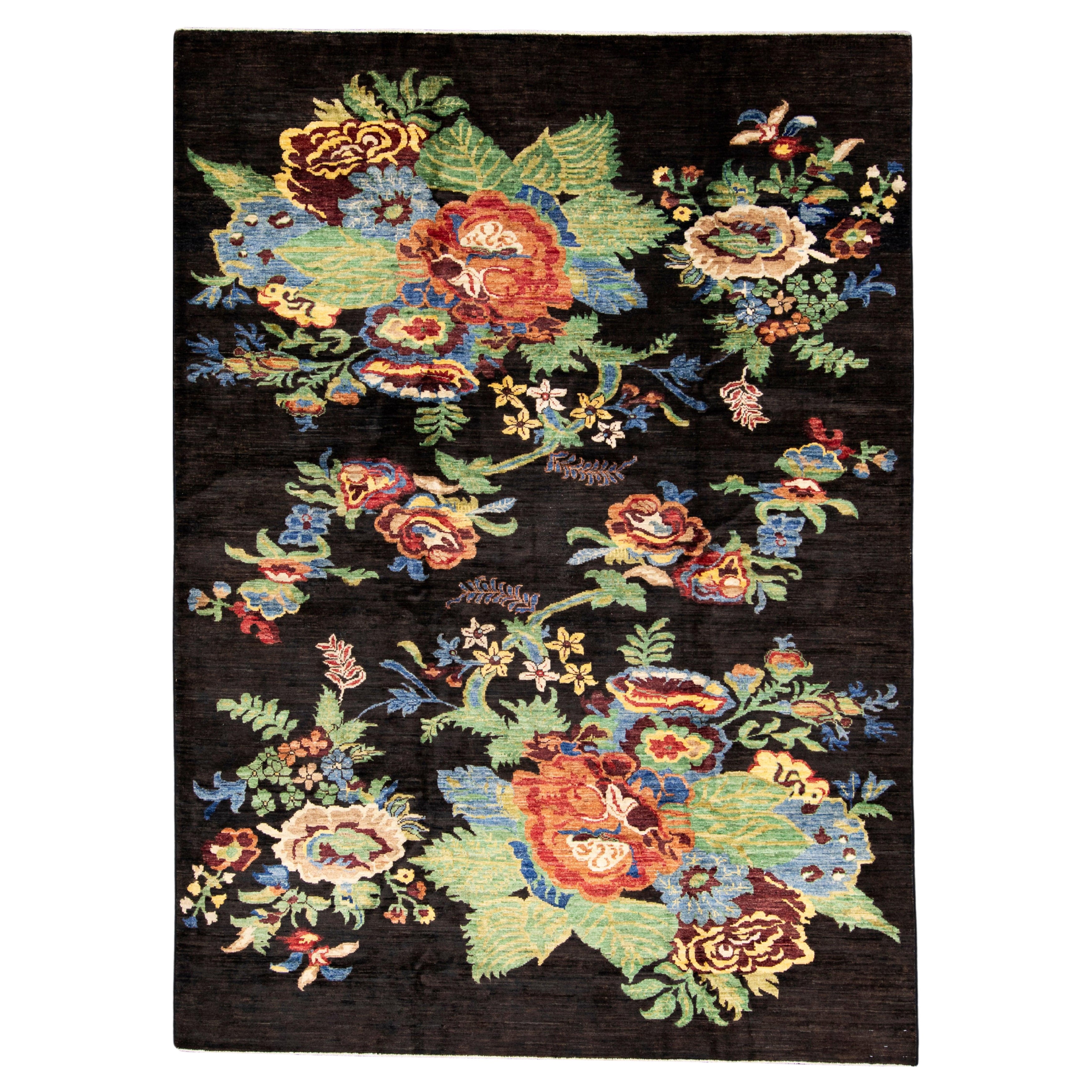 Handwoven Oushak Rug 5'8" x 7'11" #17906 For Sale