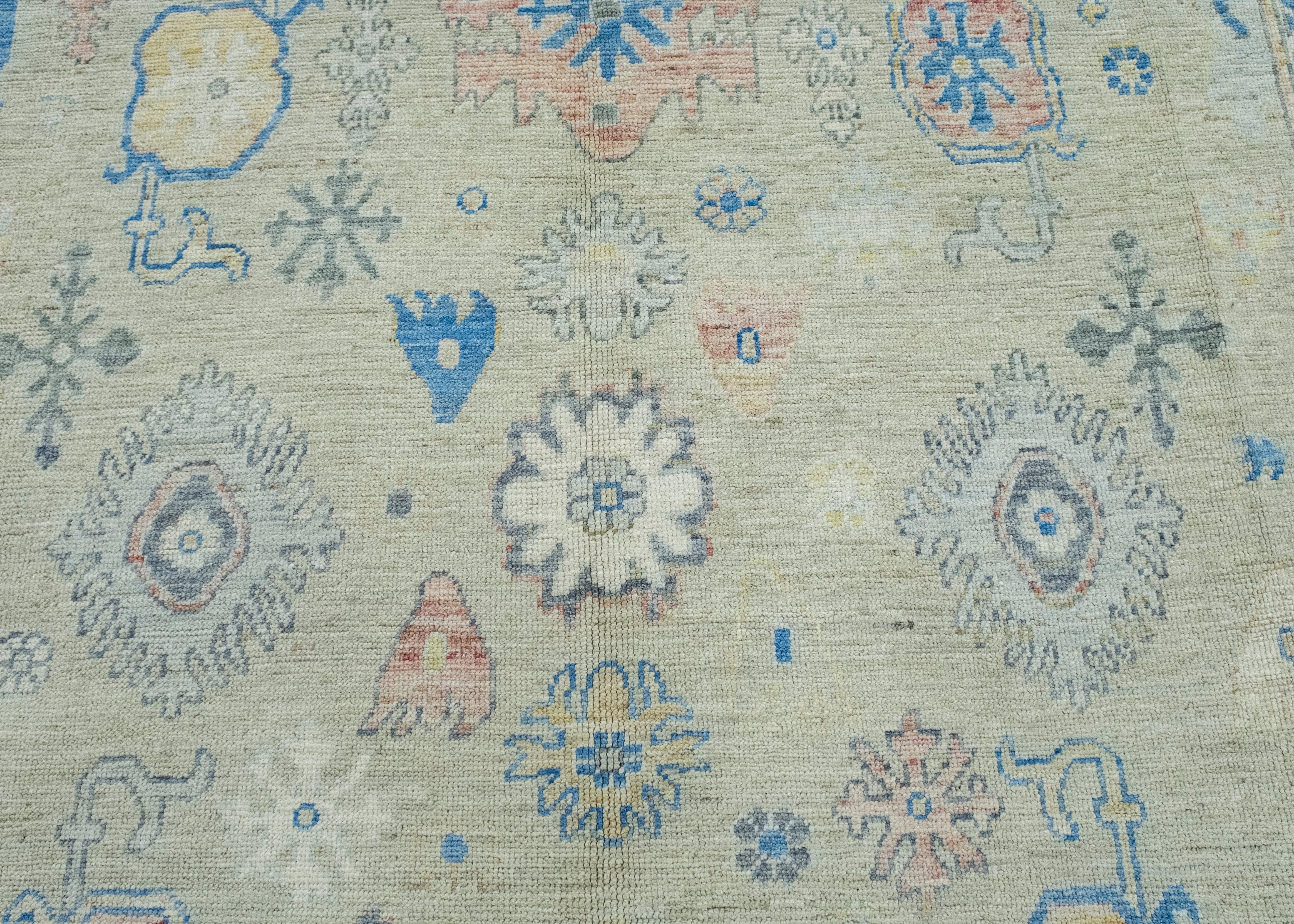 Handgewebter Oushak-Teppich 8' x 12'6