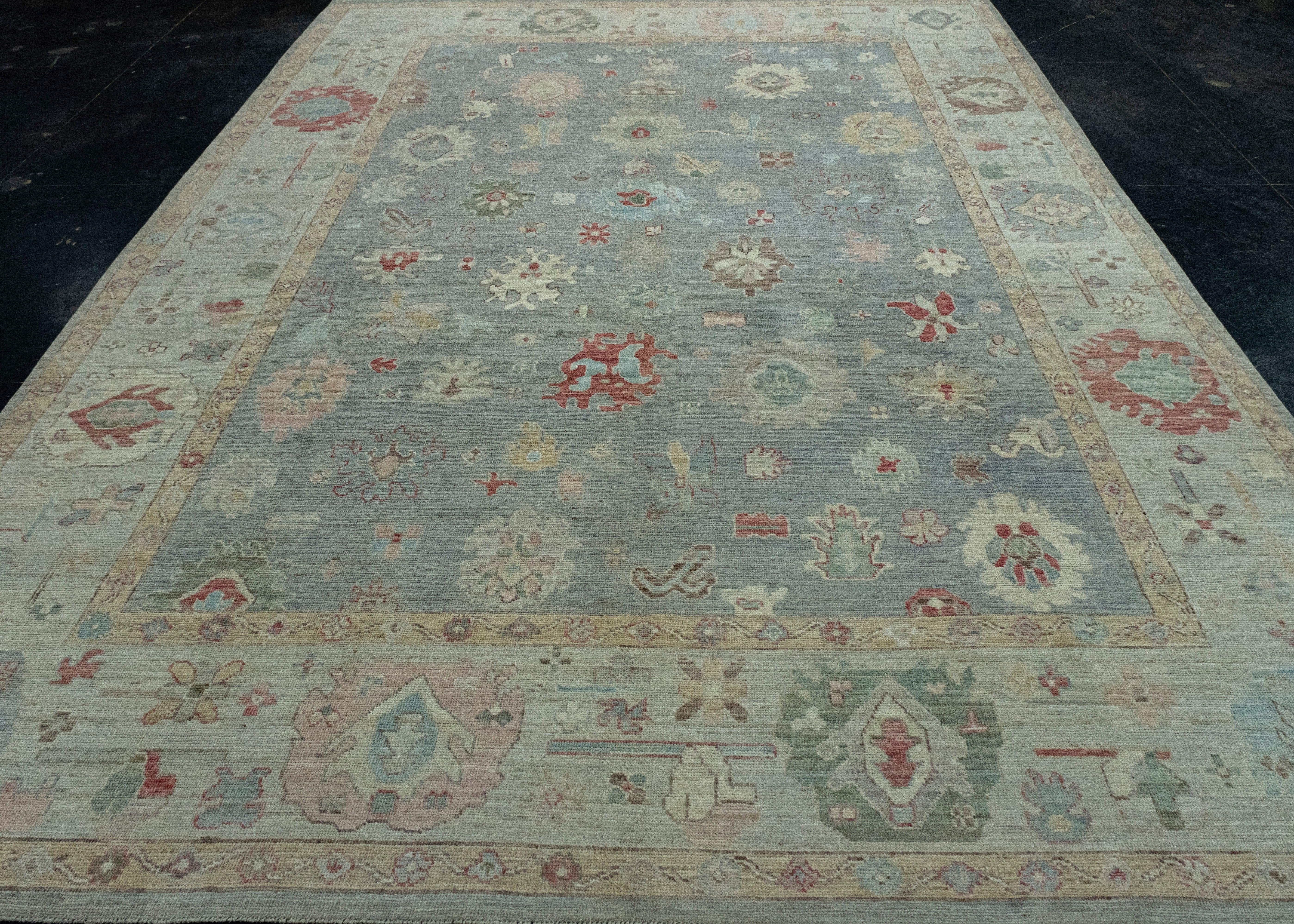 Handwoven Oushak Rug 8'10