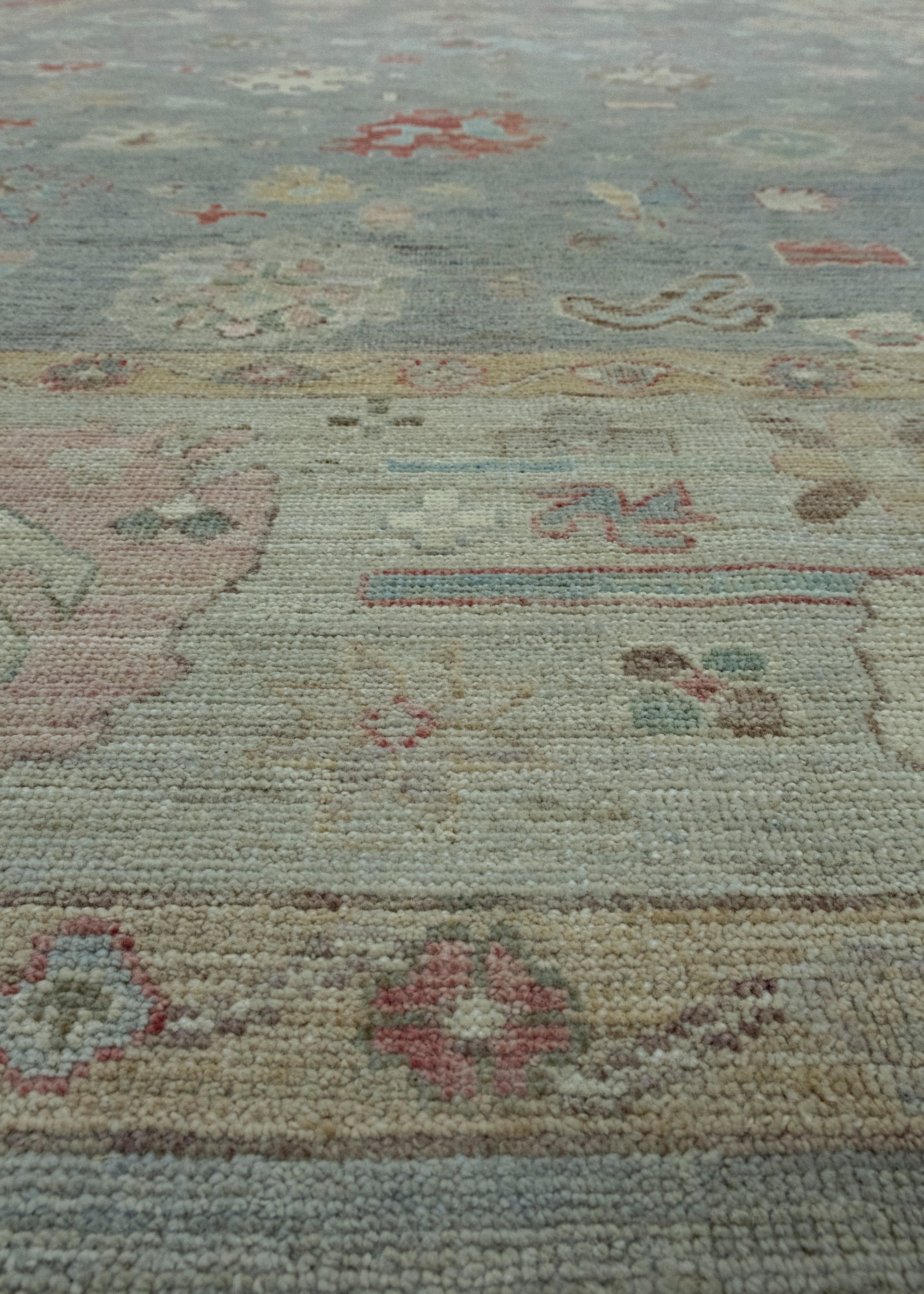 Handwoven Oushak Rug 8'10