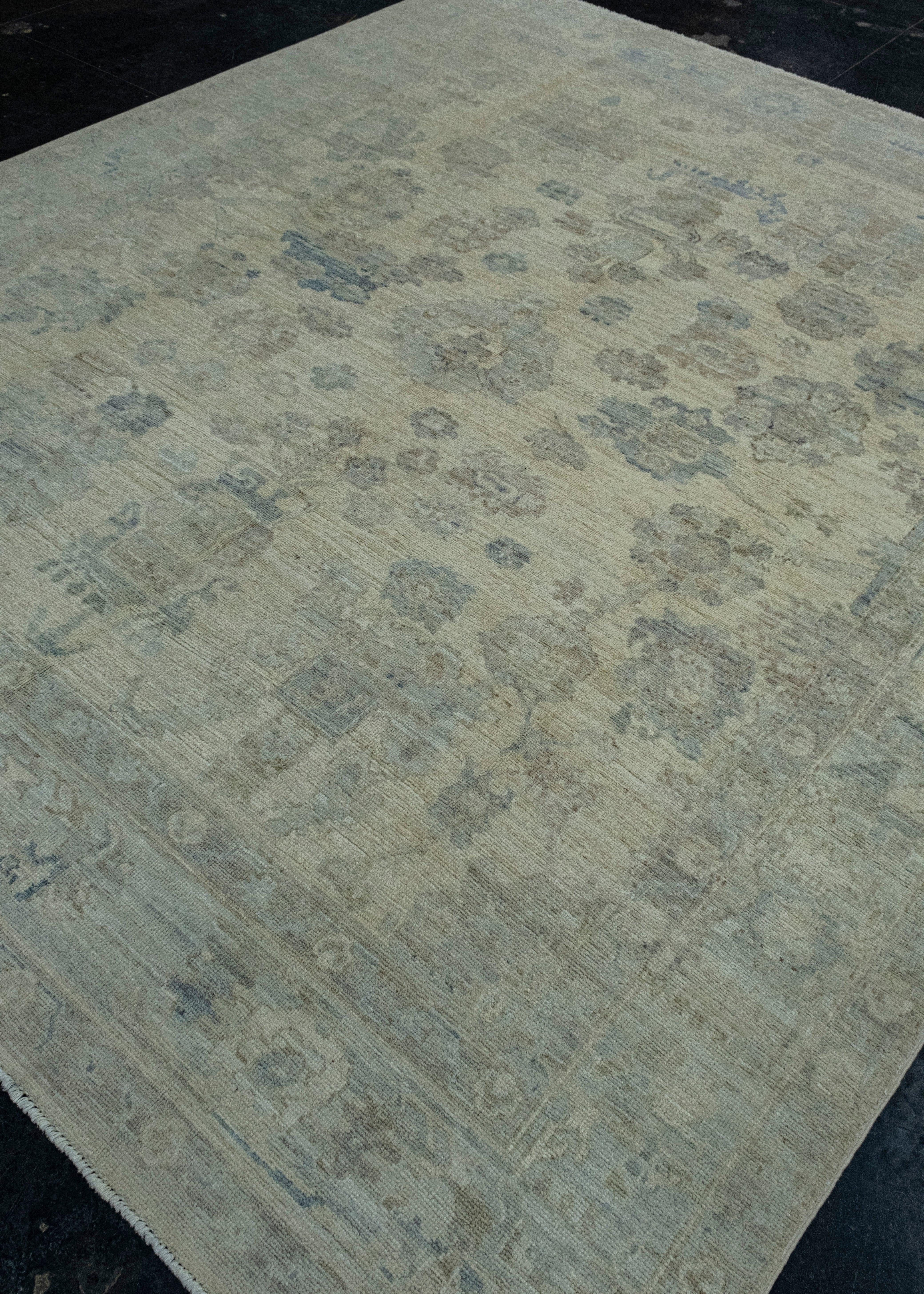 Turkish Handwoven Oushak Rug 8'2