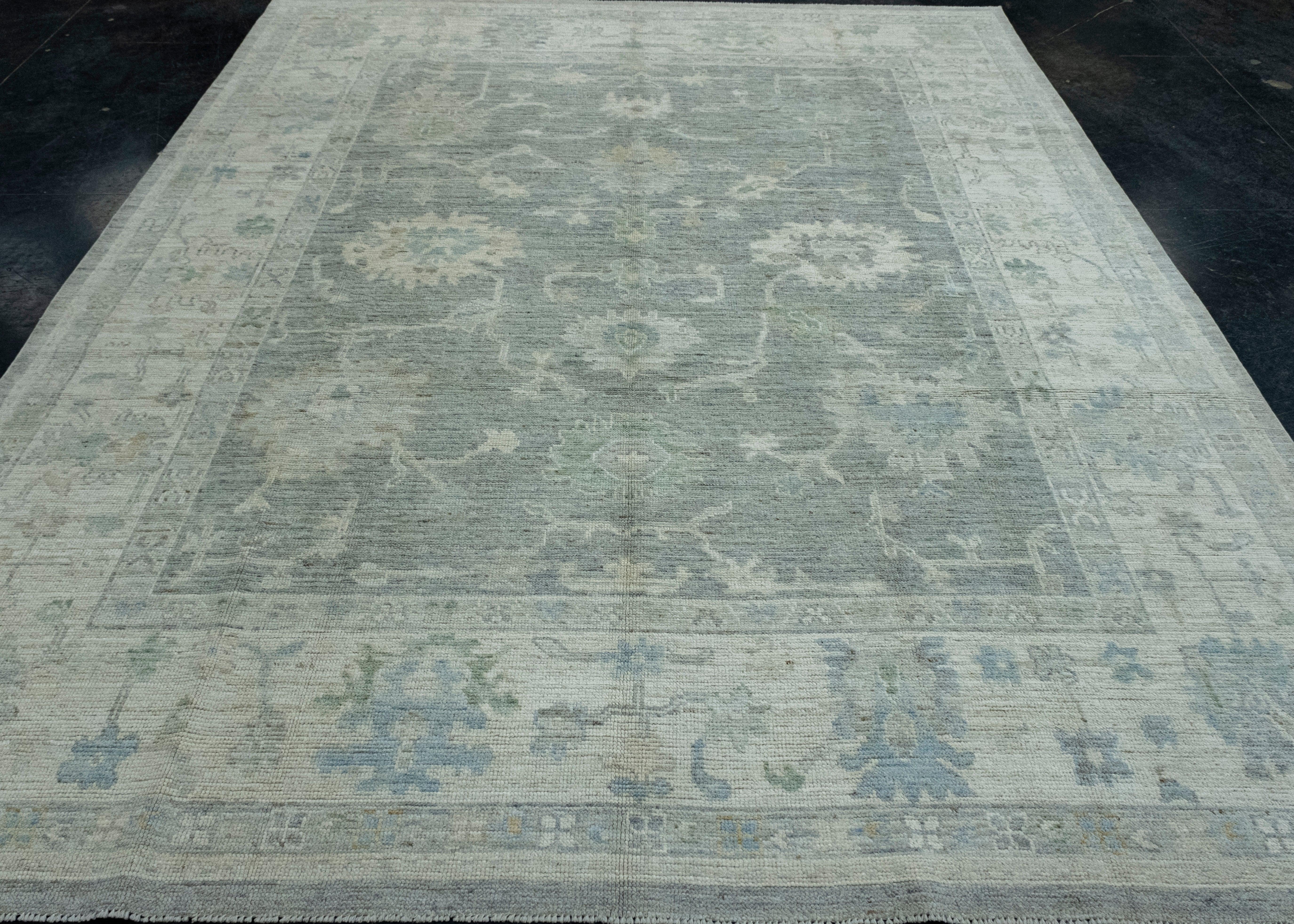 Handwoven Oushak Rug 8'3