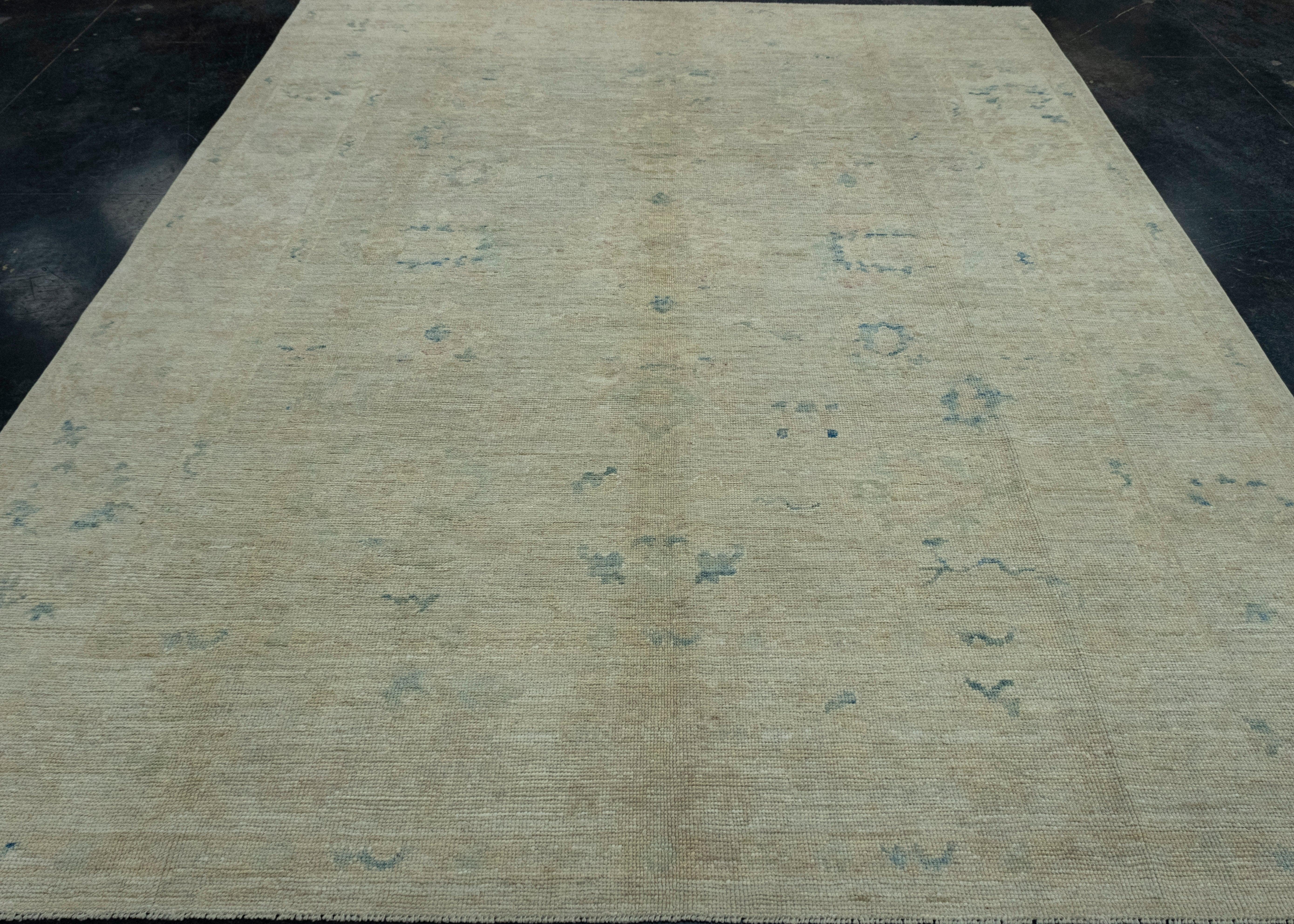 Handwoven Oushak Rug 8'3