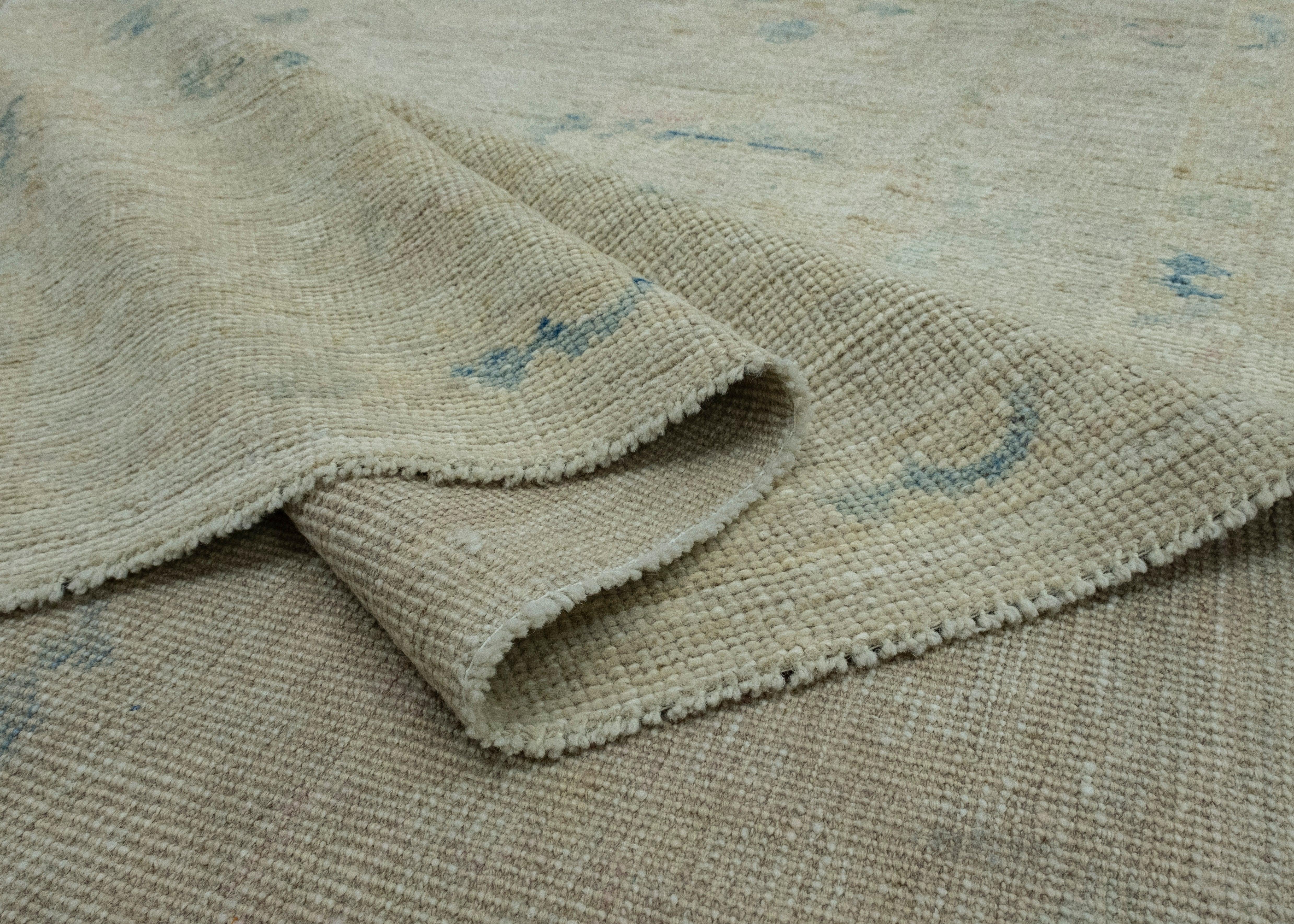 Wool Handwoven Oushak Rug 8'3