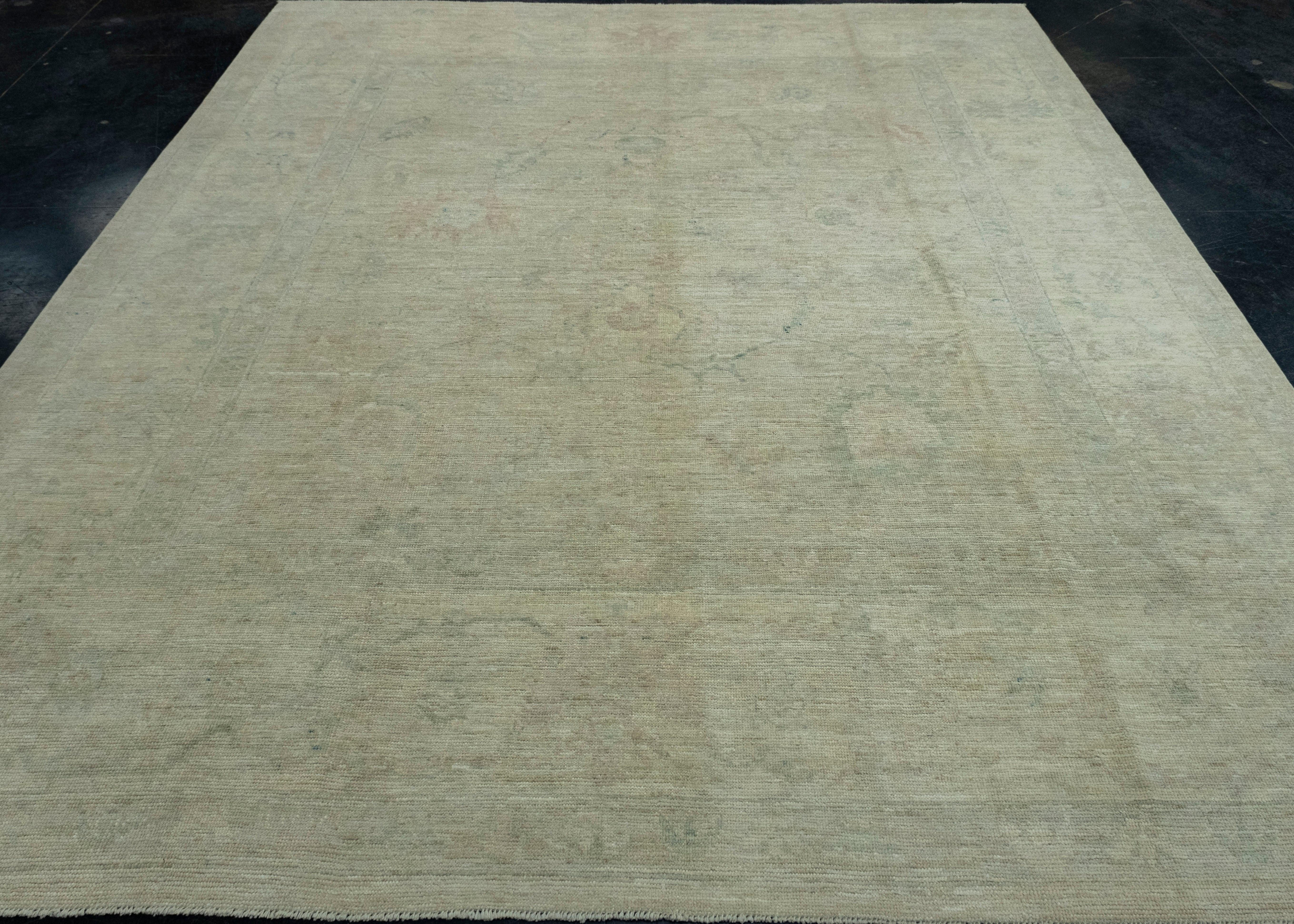 Handwoven Oushak Rug 8'6