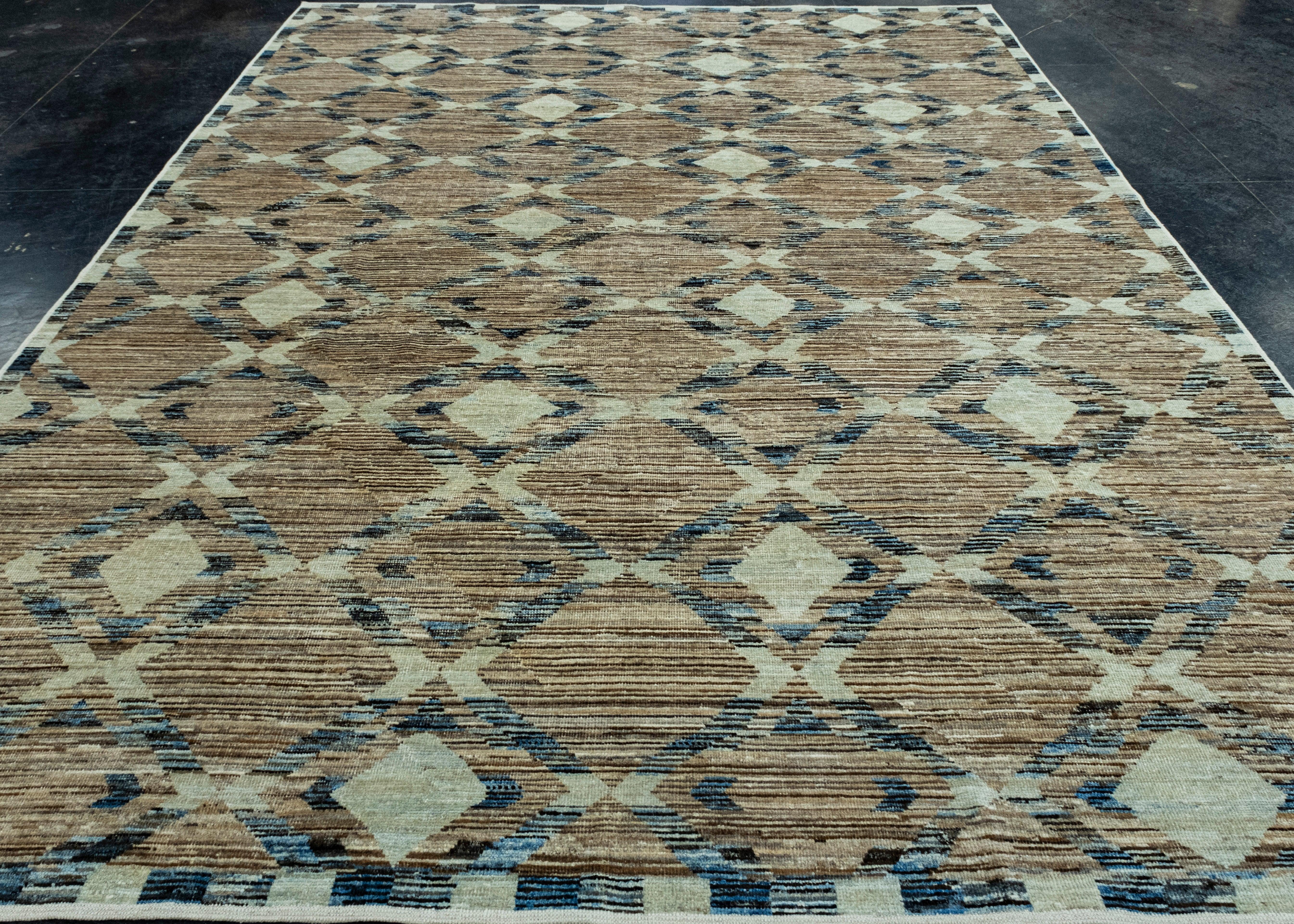 Handgewebter Oushak-Teppich 9' x 11'10