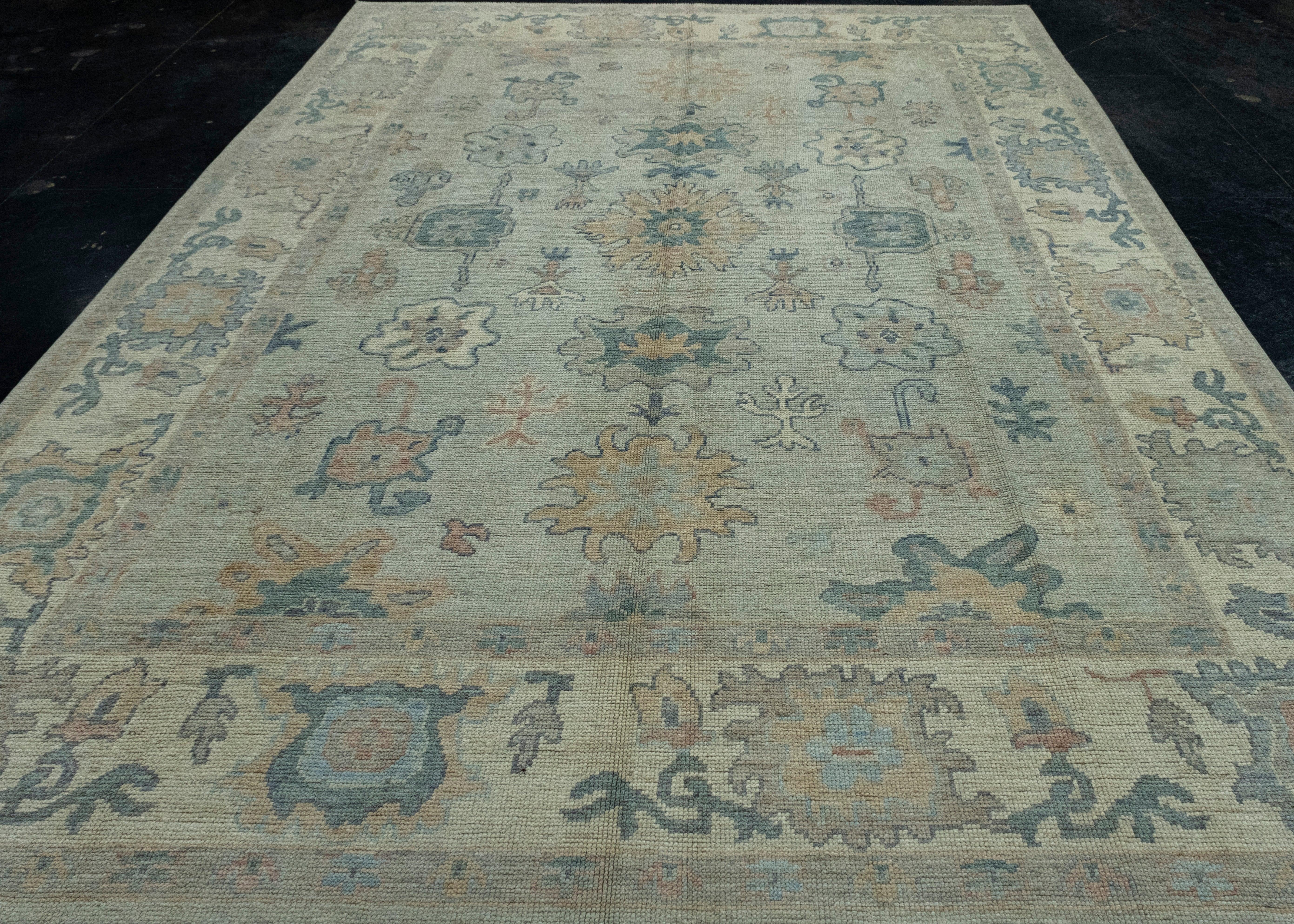Handwoven Oushak Rug 9' x 12'2