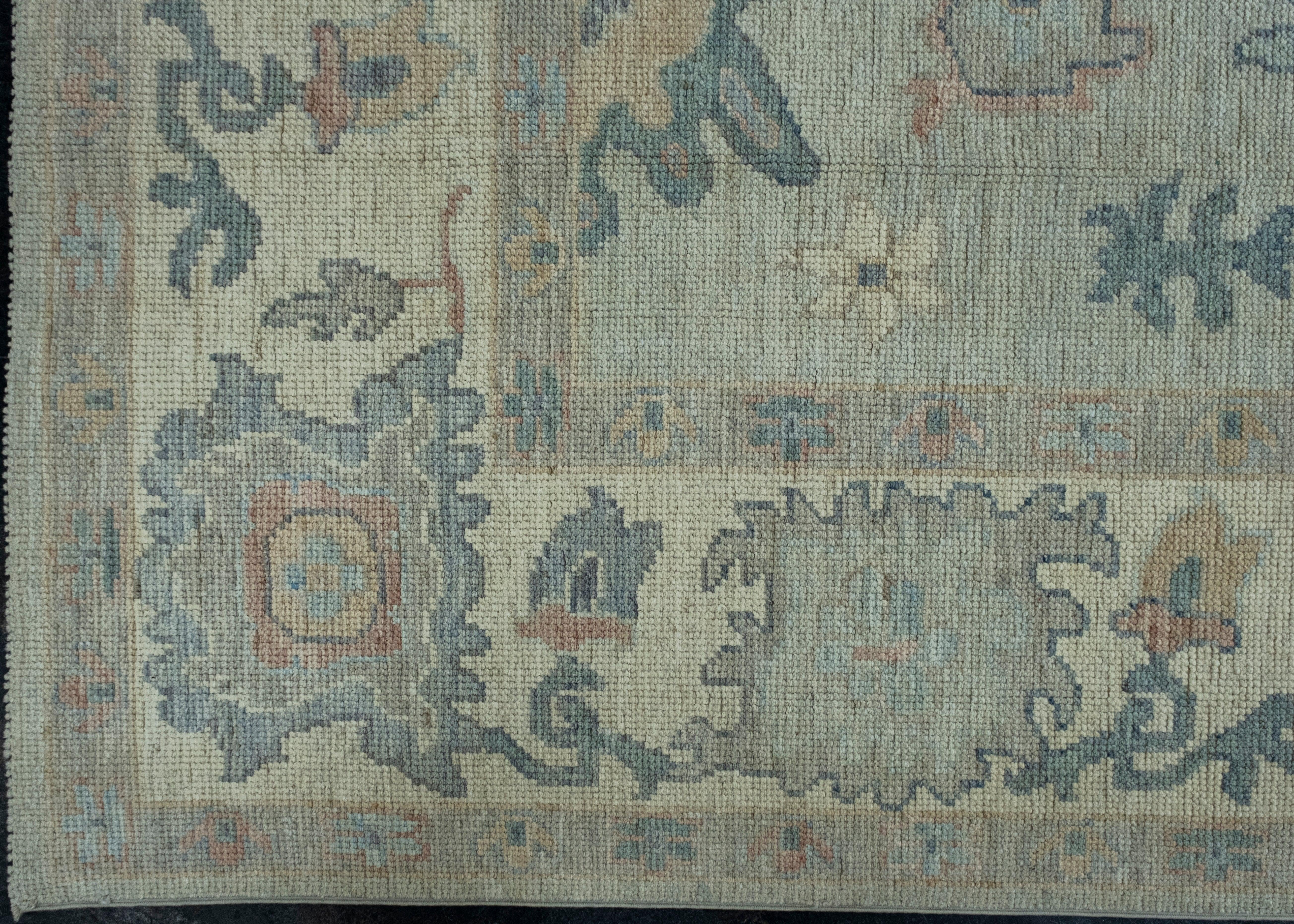 Handgewebter Oushak-Teppich 9' x 12'2