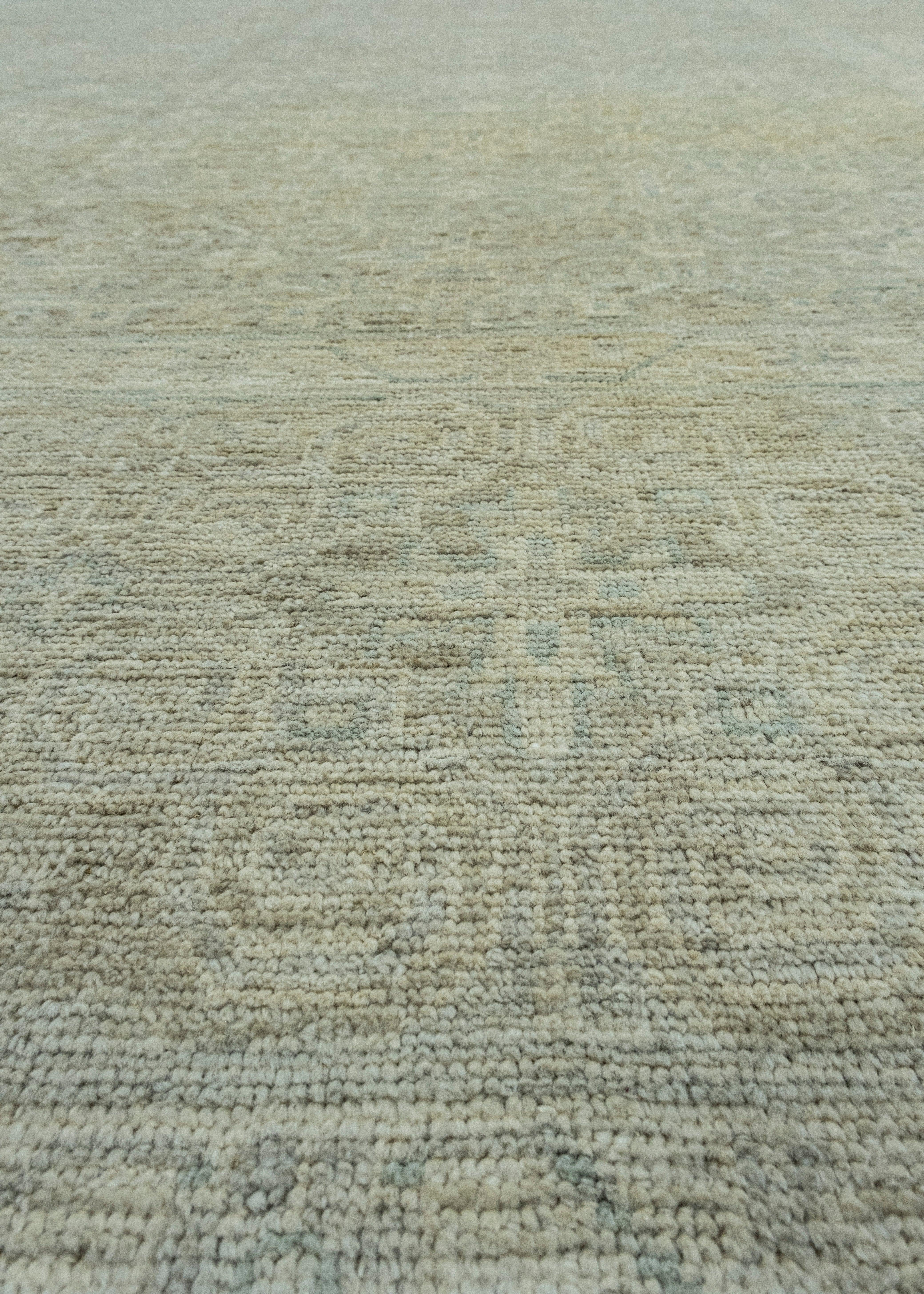 Handwoven Oushak Rug 9' x 12'4