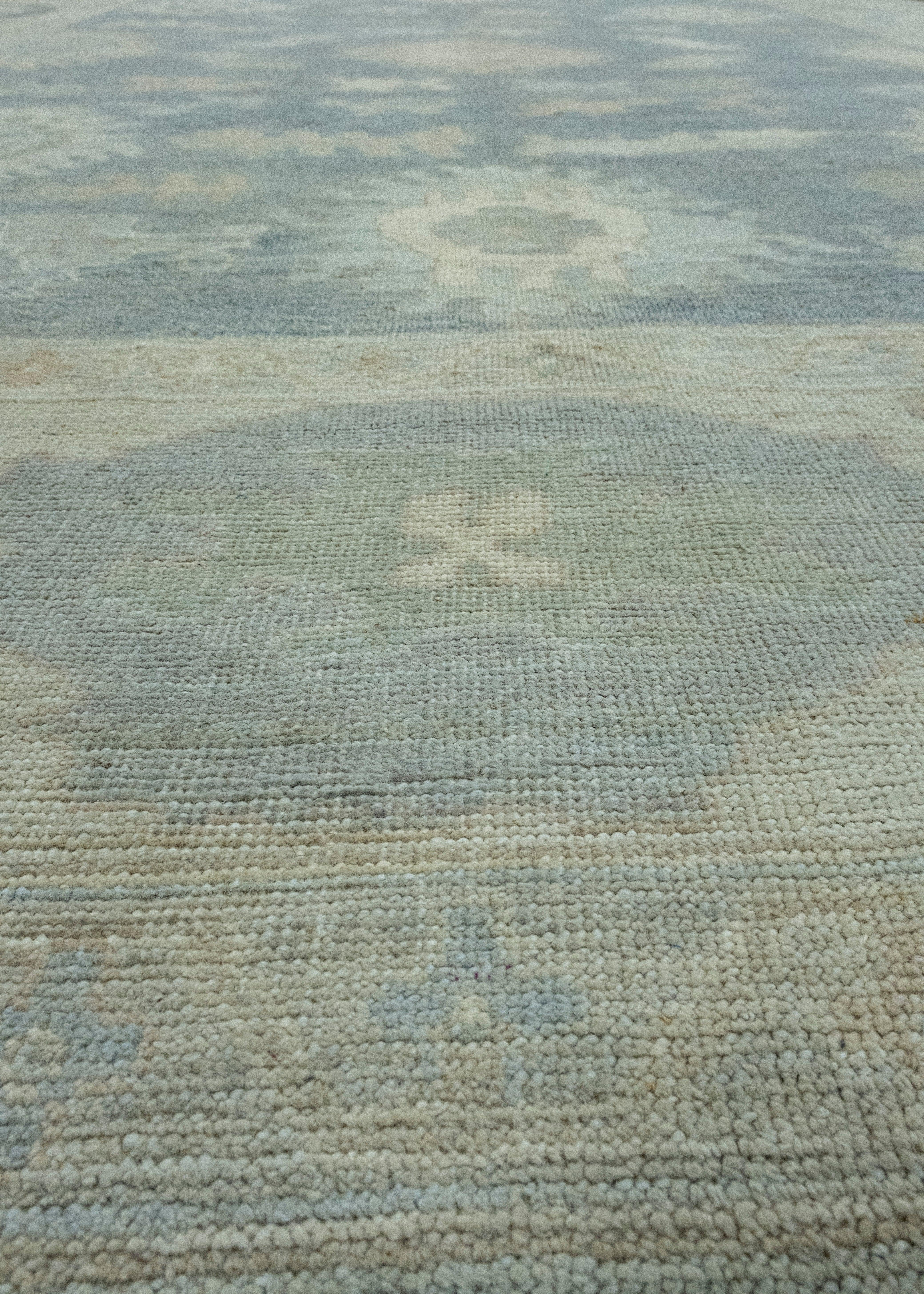 Handwoven Oushak Rug 9'11