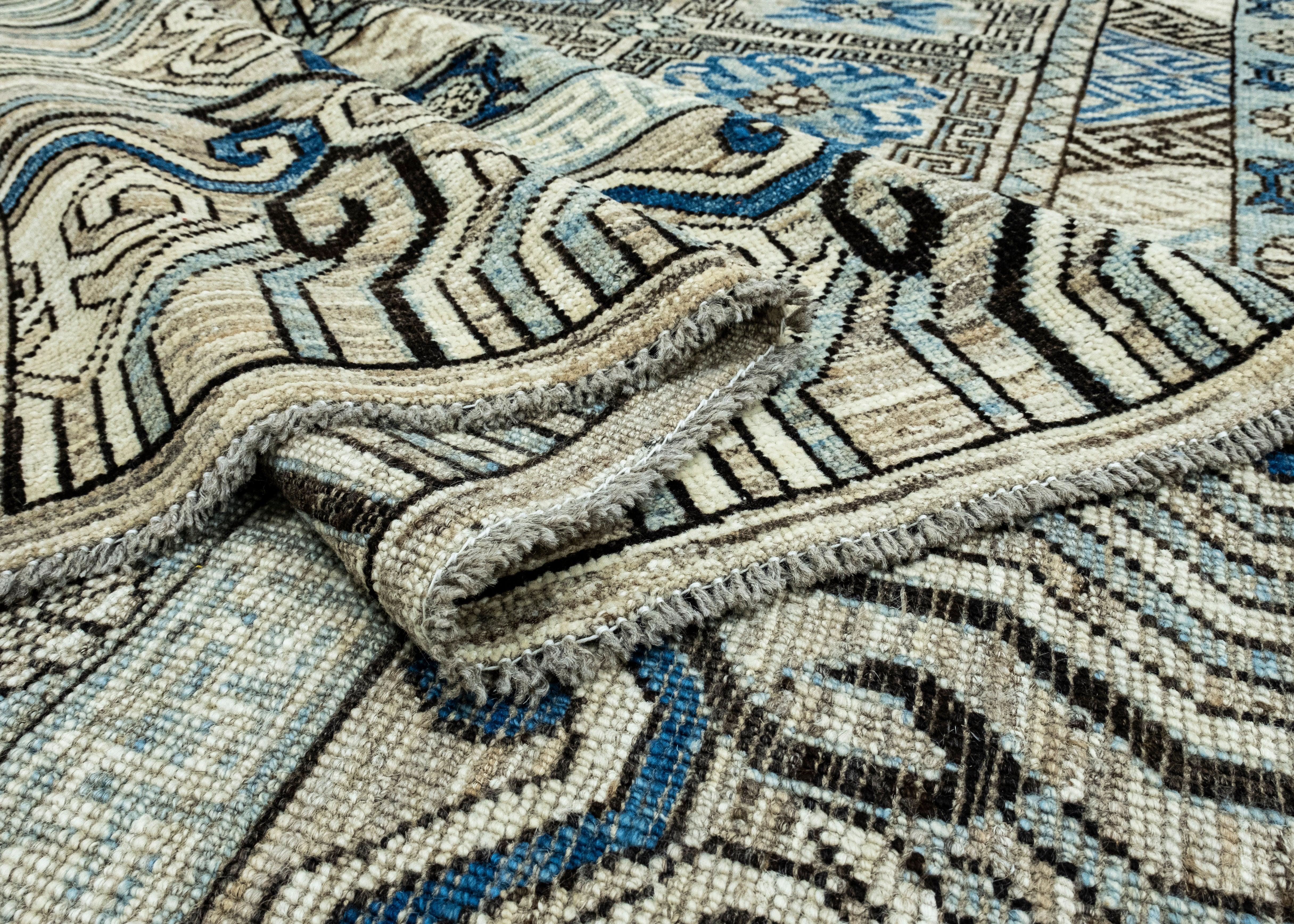 Handwoven Oushak Rug 9'4
