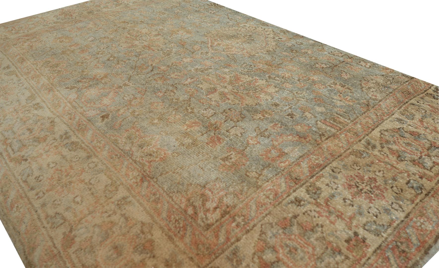 Contemporary Handwoven 100% Wool Floral Oushak Rug In New Condition For Sale In West Hollywood, CA