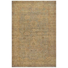 Contemporary Handwoven 100% Wool Floral Oushak Rug