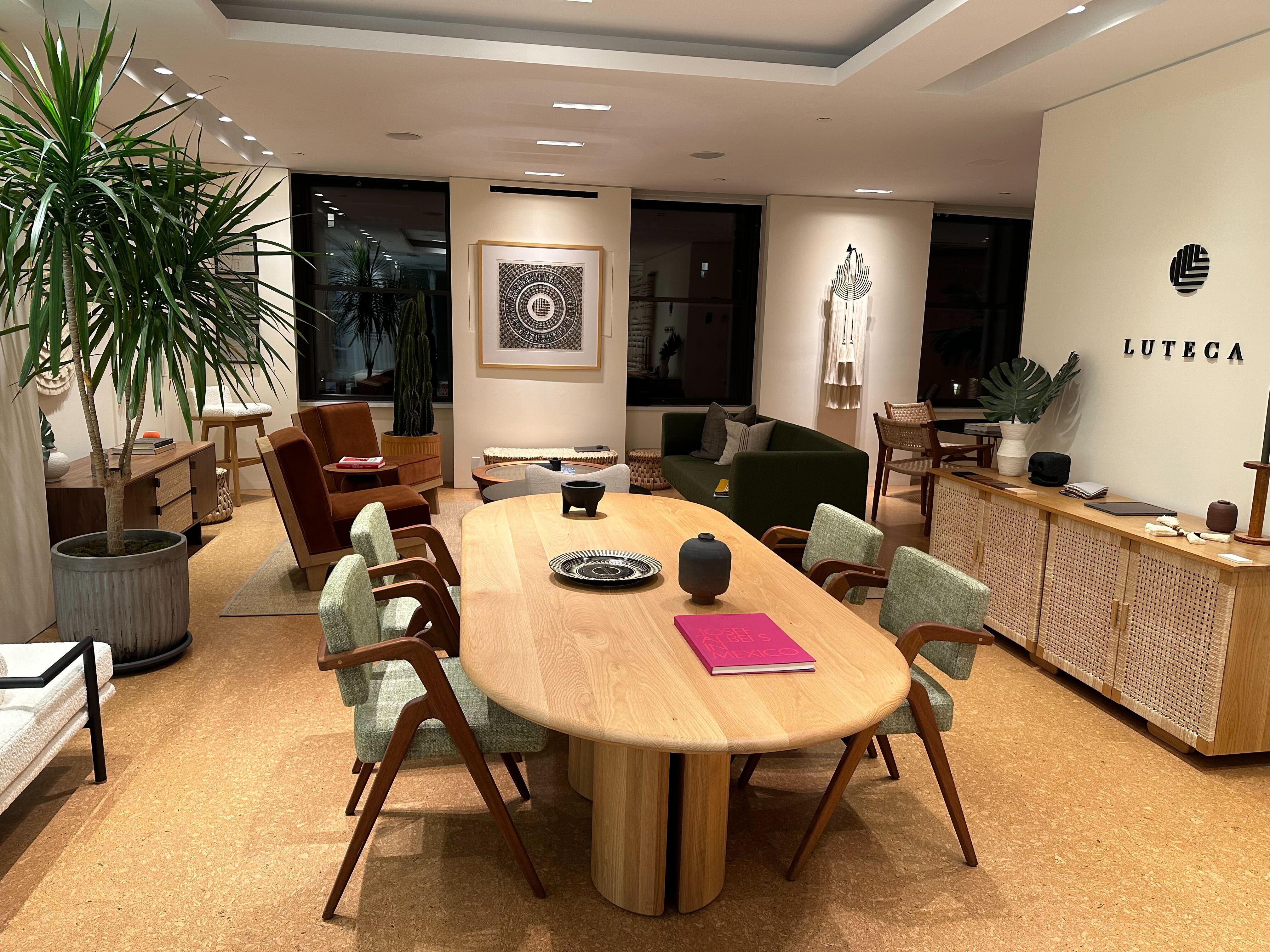 Handwoven Palm and Wood 4-Door Credenza by Michael van Beuren from LUTECA 6