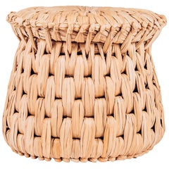 Handwoven Palm 'Icpalli' Stool, Made in Mexico by Luteca