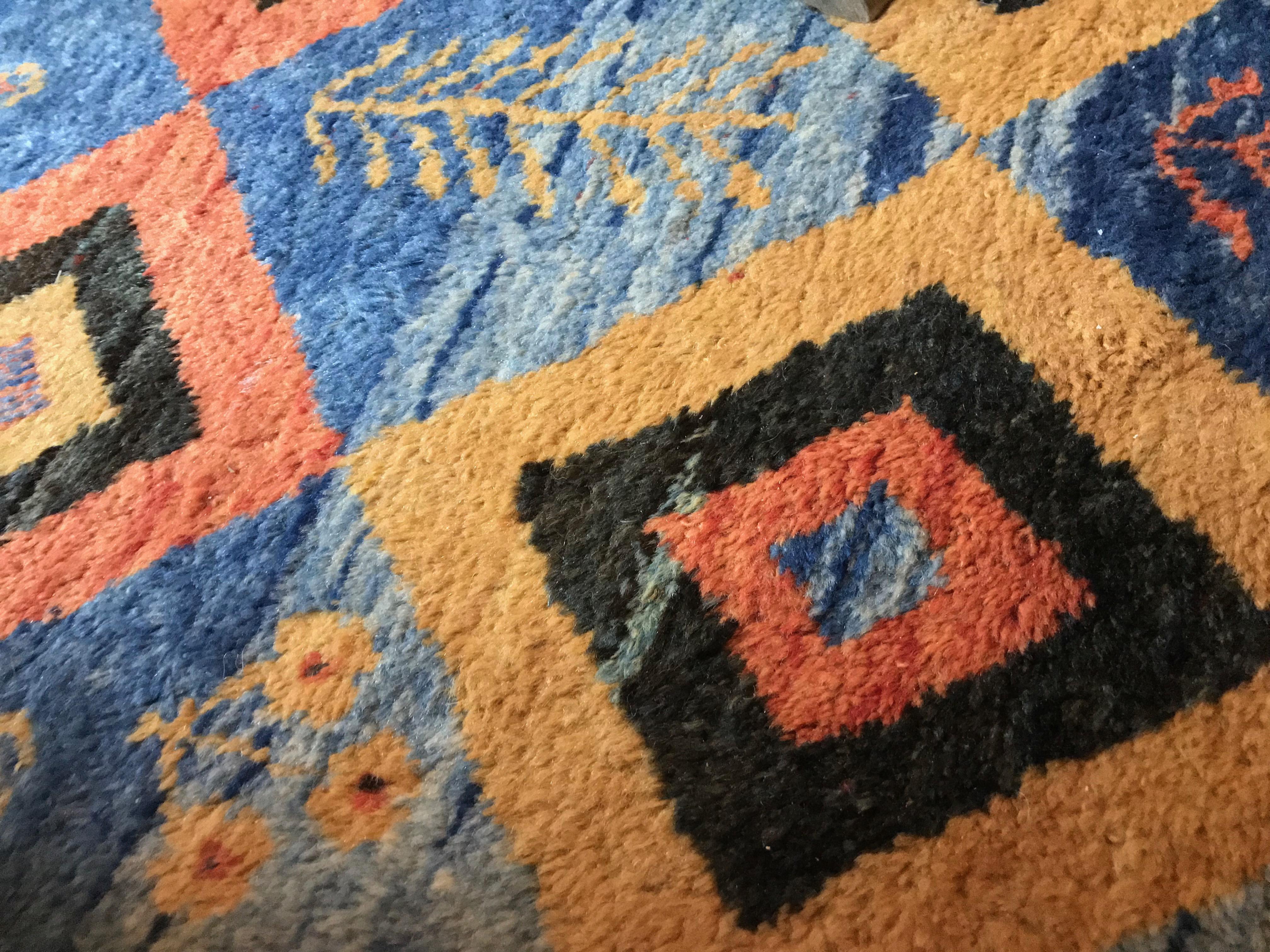 Asian Handwoven Persian Carpet with Vibrant Colors