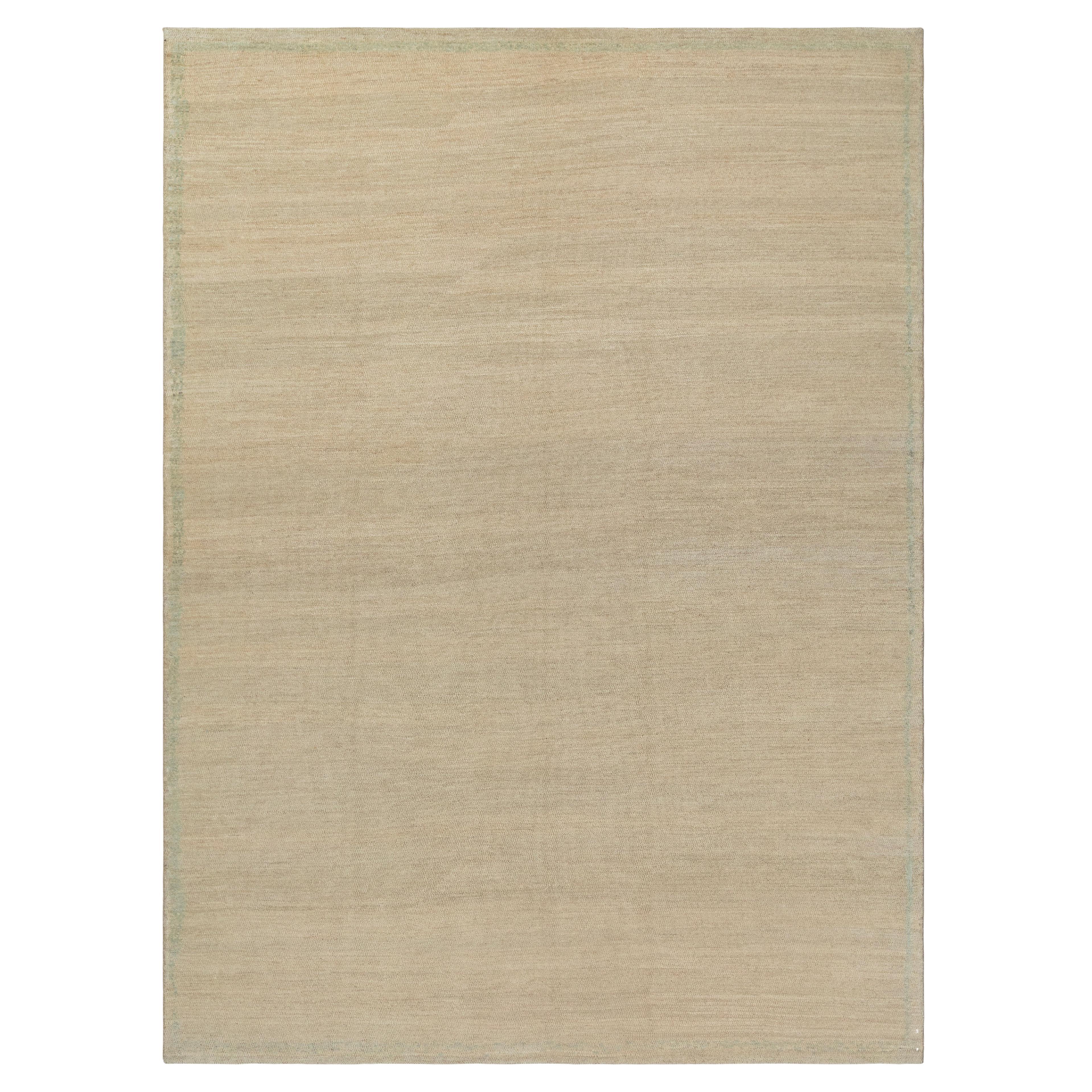 Handwoven Persian Shiraz Rug  Minimalist Natural Wool in Neutral Tones For Sale