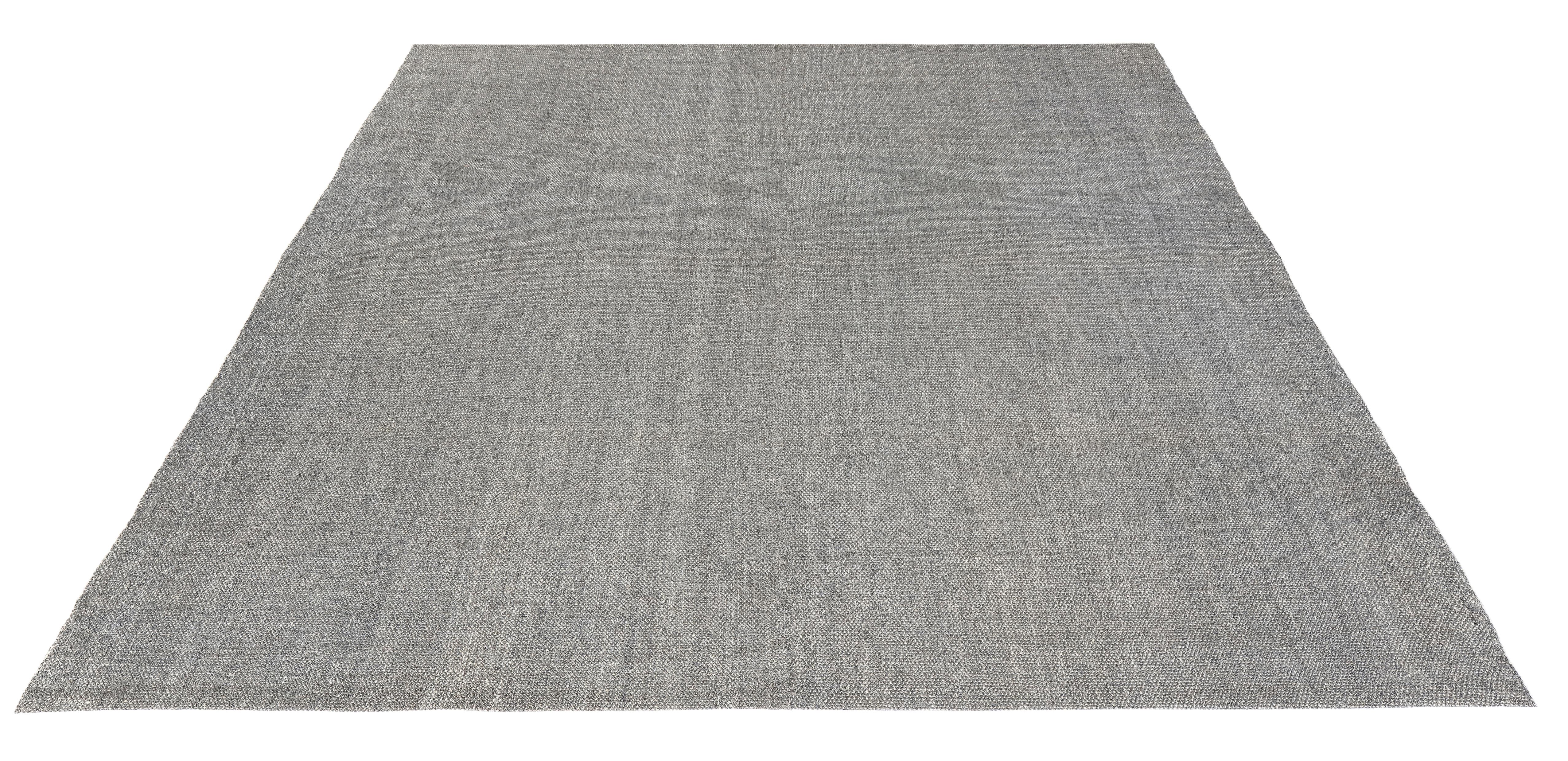 Handwoven Persian -Style Gray Flatweave Rug in Natural Wool and Linen Blend Neuf - En vente à New York, NY