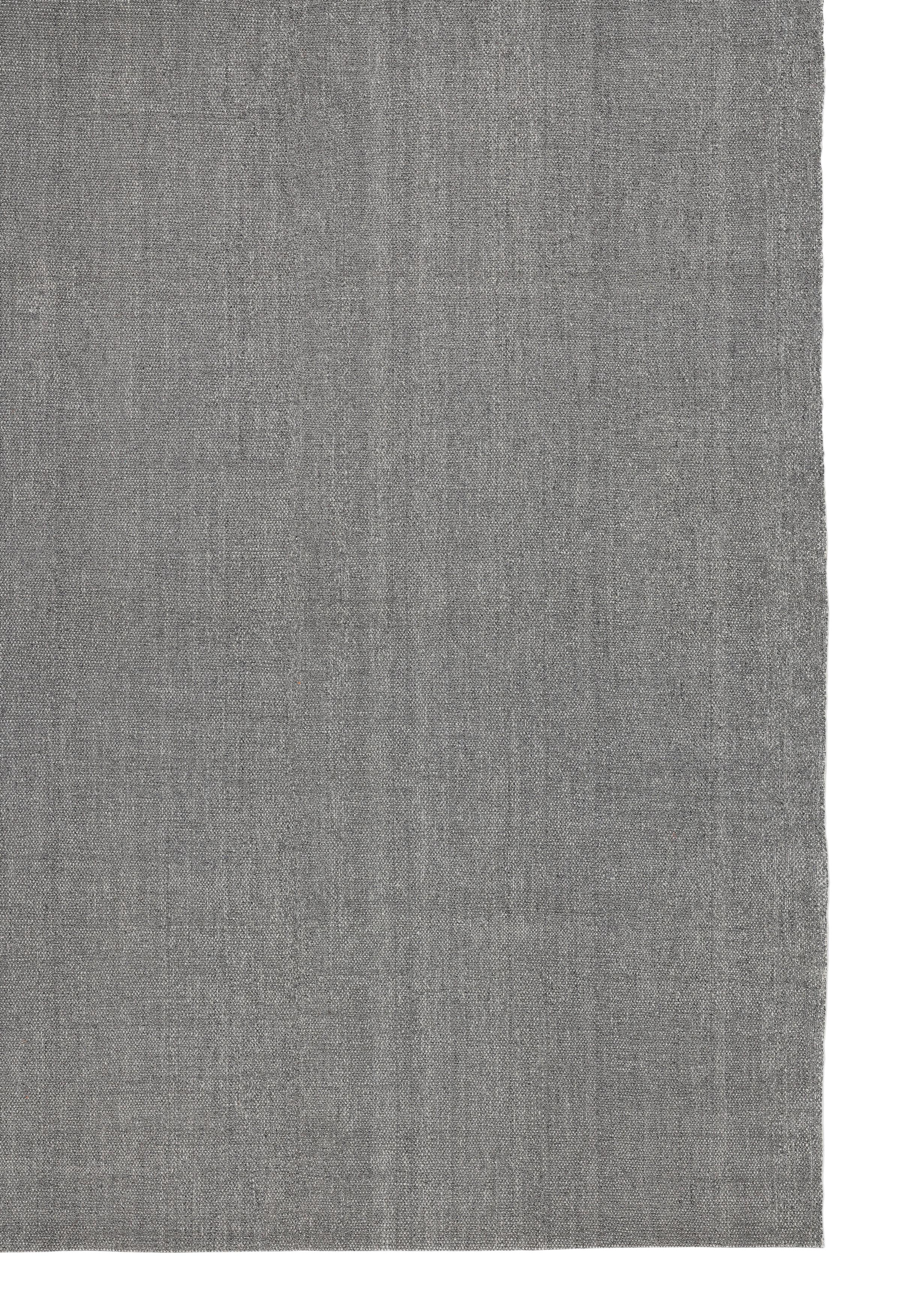 Laine Handwoven Persian -Style Gray Flatweave Rug in Natural Wool and Linen Blend en vente