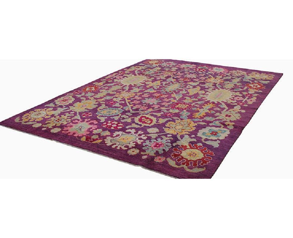 Hand-Woven Handwoven Persian Sultanabad Recreation Rug For Sale