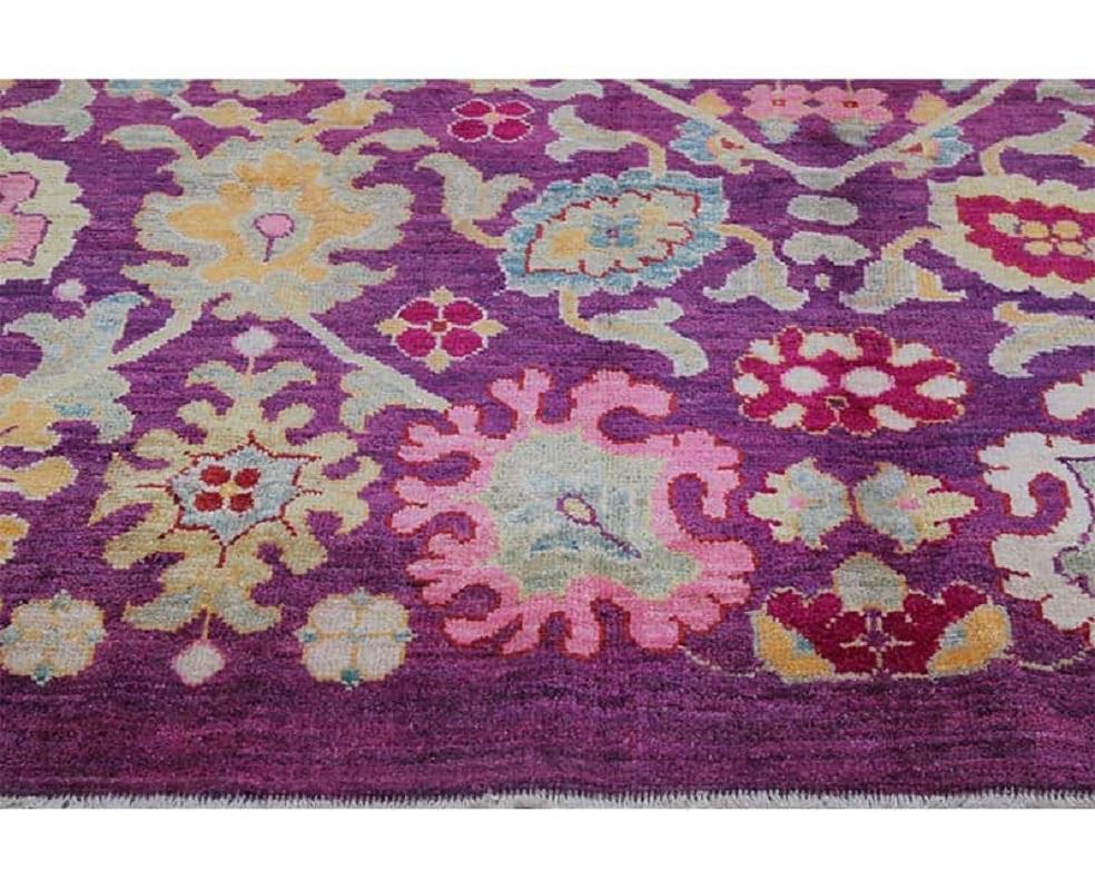 Late 20th Century Handwoven Persian Sultanabad Recreation Rug For Sale