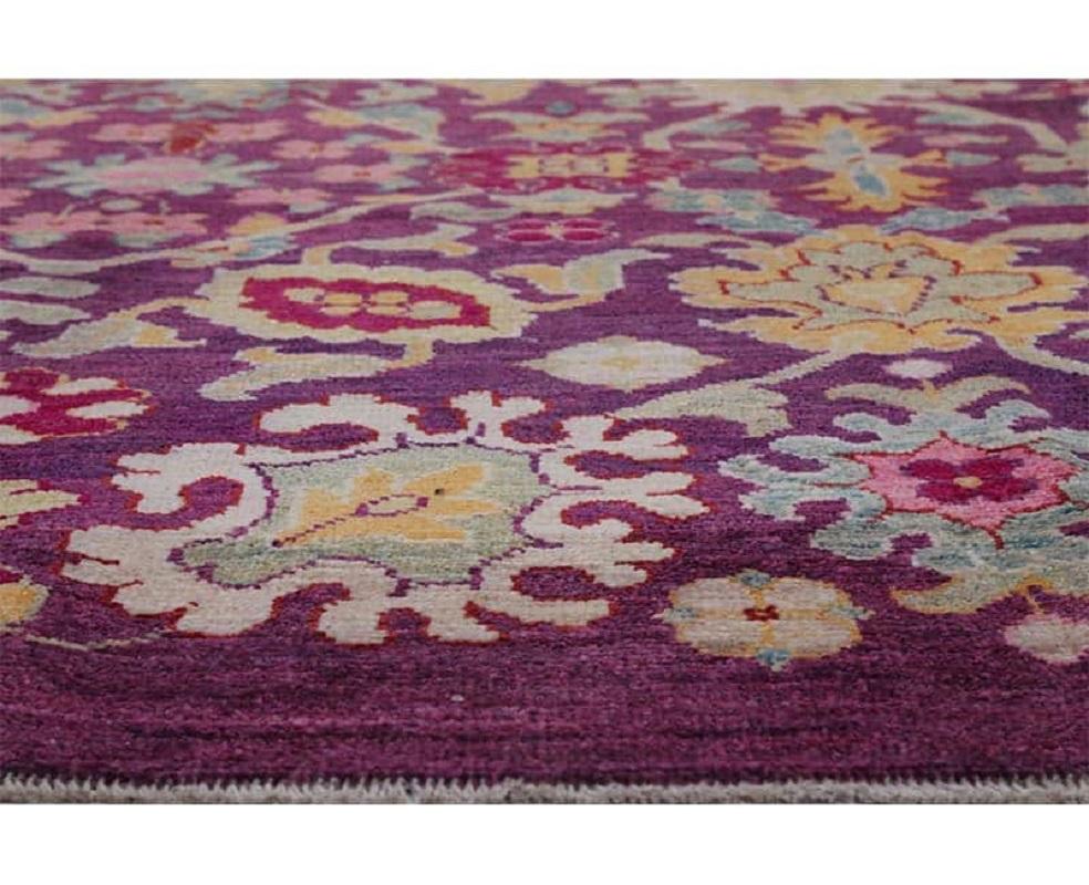 Wool Handwoven Persian Sultanabad Recreation Rug For Sale
