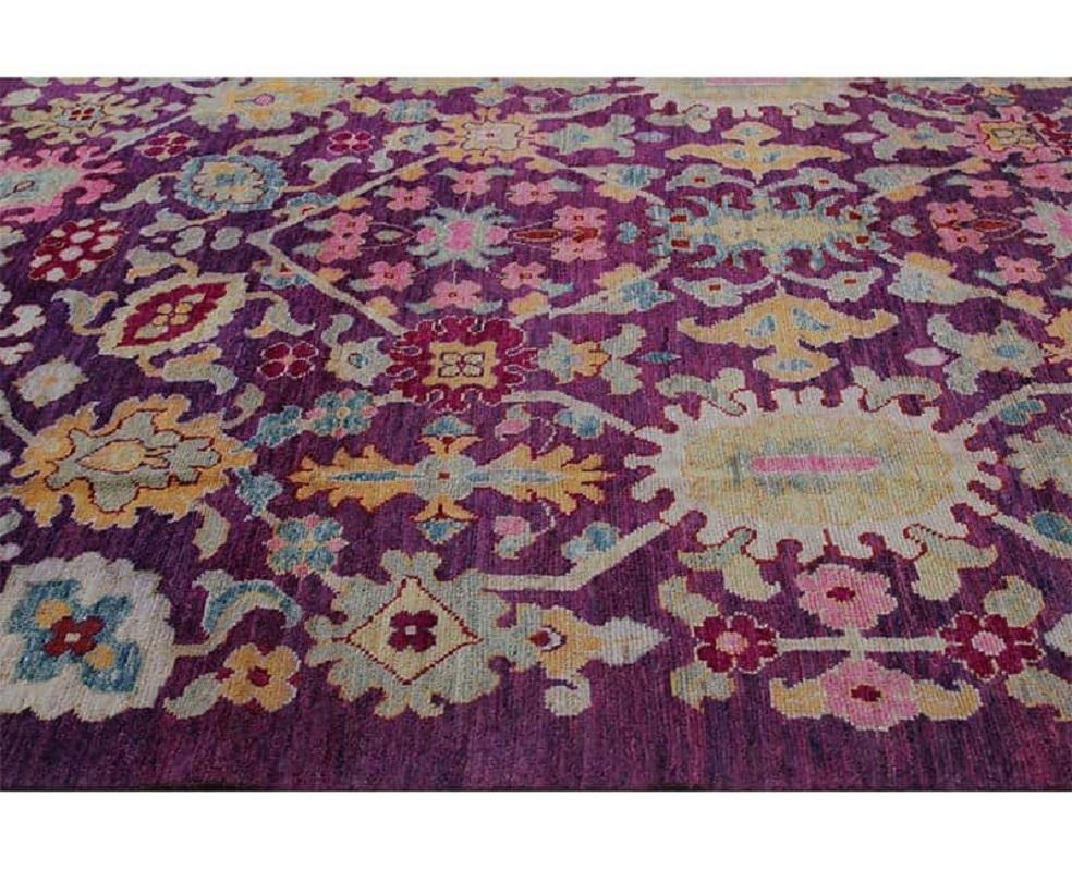 Handwoven Persian Sultanabad Recreation Rug For Sale 2
