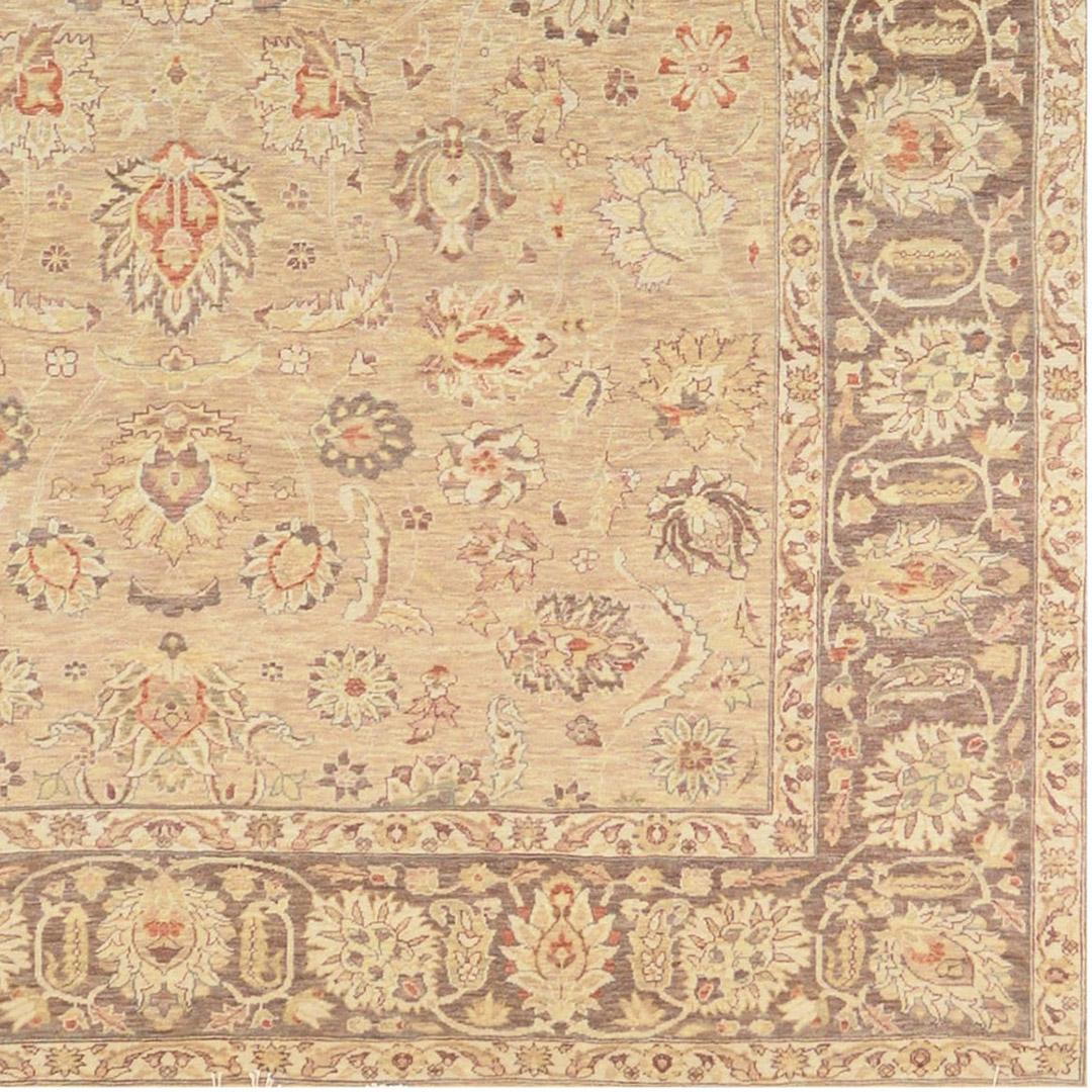Brand new Tabriz design rug from Egypt. This high quality and distinctive rug features a masterful color combination and it is made of 100% natural wool and organic dyes.