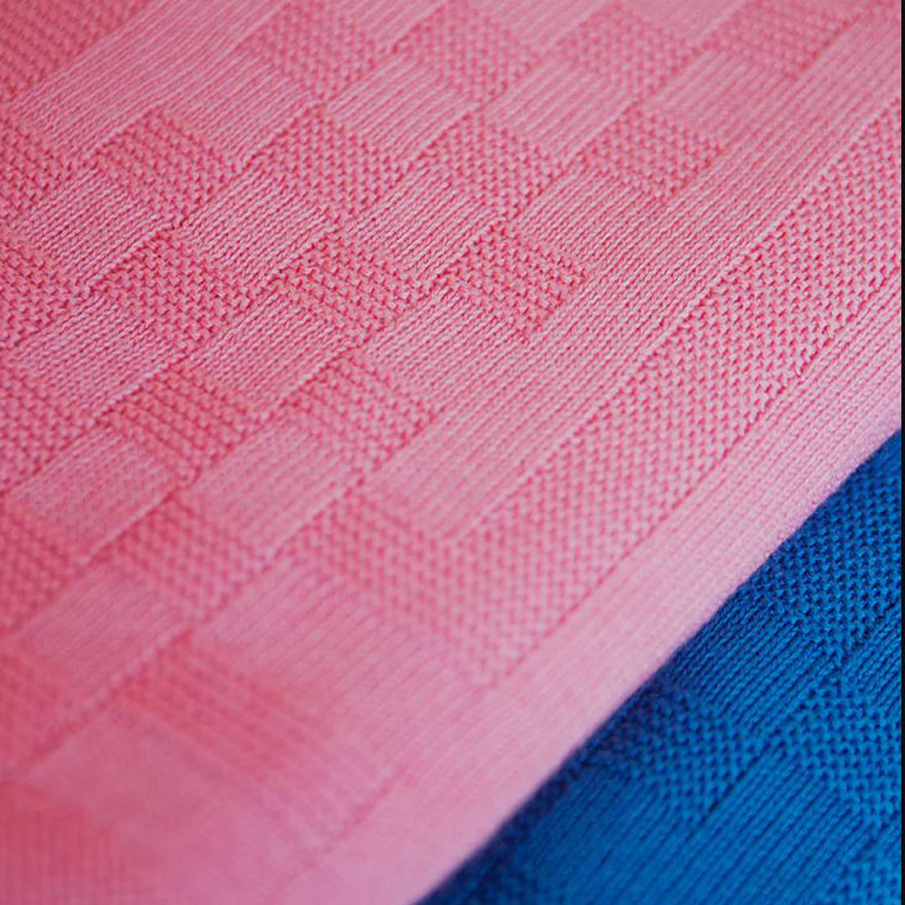 Portuguese Handwoven Pink Wool and Cotton Throw By Cristian Zuzunaga, Portugal 2022
