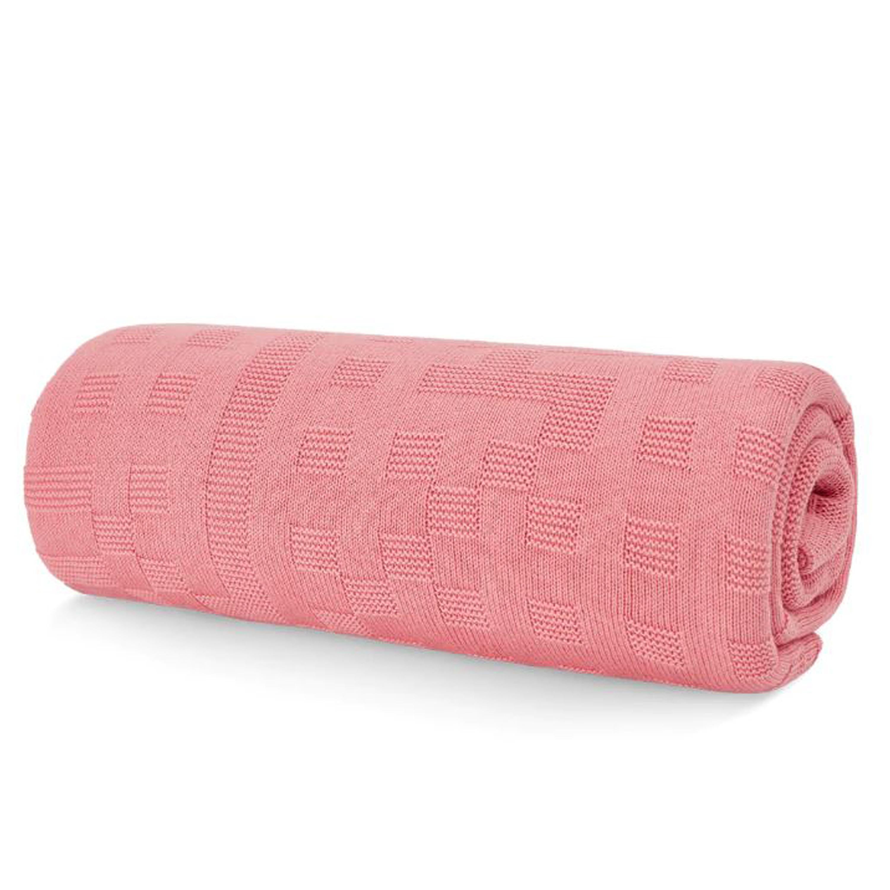 Handwoven Pink Wool and Cotton Throw By Cristian Zuzunaga, Portugal 2022 In Good Condition In Madrid, ES