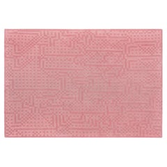 Handwoven Pink Wool and Cotton Throw By Cristian Zuzunaga, Portugal 2022