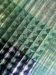 Opera d'arte intessuta a mano, tinta in pianta e incorniciata - Greene & Greene Colour Study