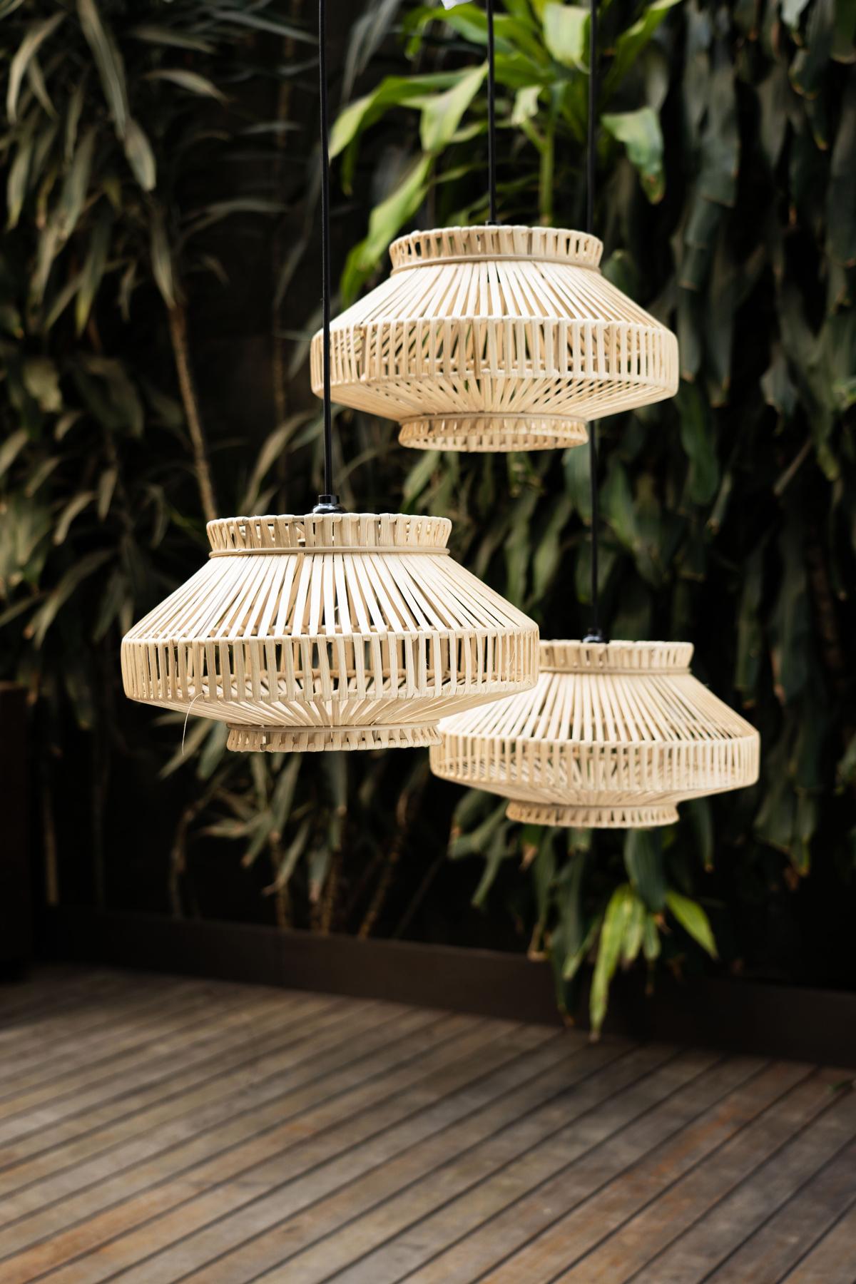 Handwoven Rattan Baby George Light Screen, Mexico City, León León Design For Sale 2