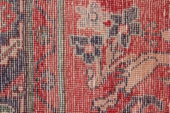 Handwoven Red Wool Runner Rug Long Traditional Oriental Vintage Carpet