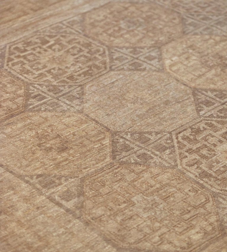 Handwoven Revival Wool Khotan Style Rug For Sale at 1stDibs