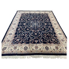 Handwoven Rug in the Style of Persian Kashan, circa 2000 Handwoven Rug in the Style of Persian Kashan, circa 2000