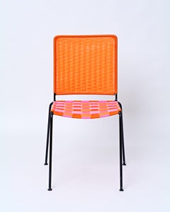 Handwoven set of 6 stackable chairs at Studio ALM