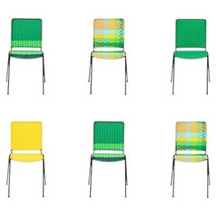Handwoven set of 6 stackable chairs at Studio ALM