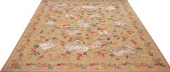 Hand Woven Silk Aubusson with Japanese Design - FREE SHIPPING
