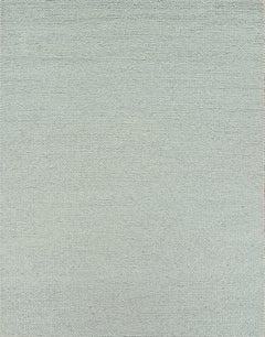 Handwoven Soft Grey Wool Rug, Contemporary Minimalist Handmade Carpet