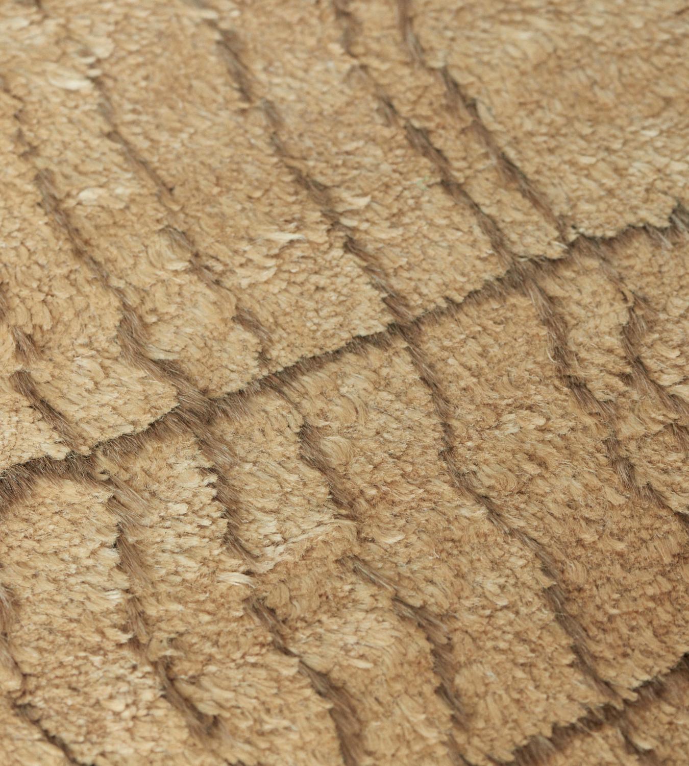 Fein geknüpfter, handgewebter Teppich mit weichem Saum (21. Jahrhundert und zeitgenössisch) im Angebot