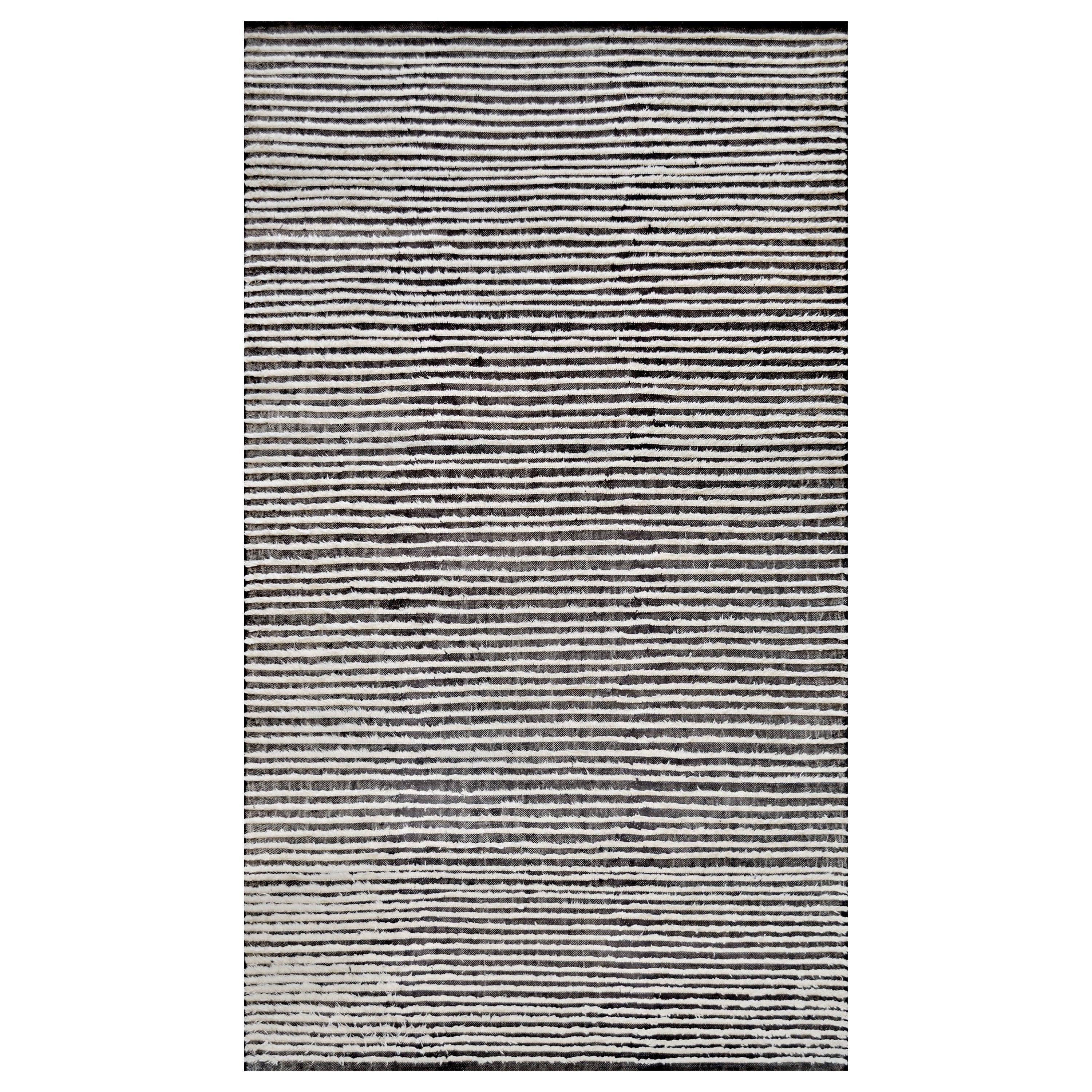 Tappeto Deco turco a righe tessuto a mano