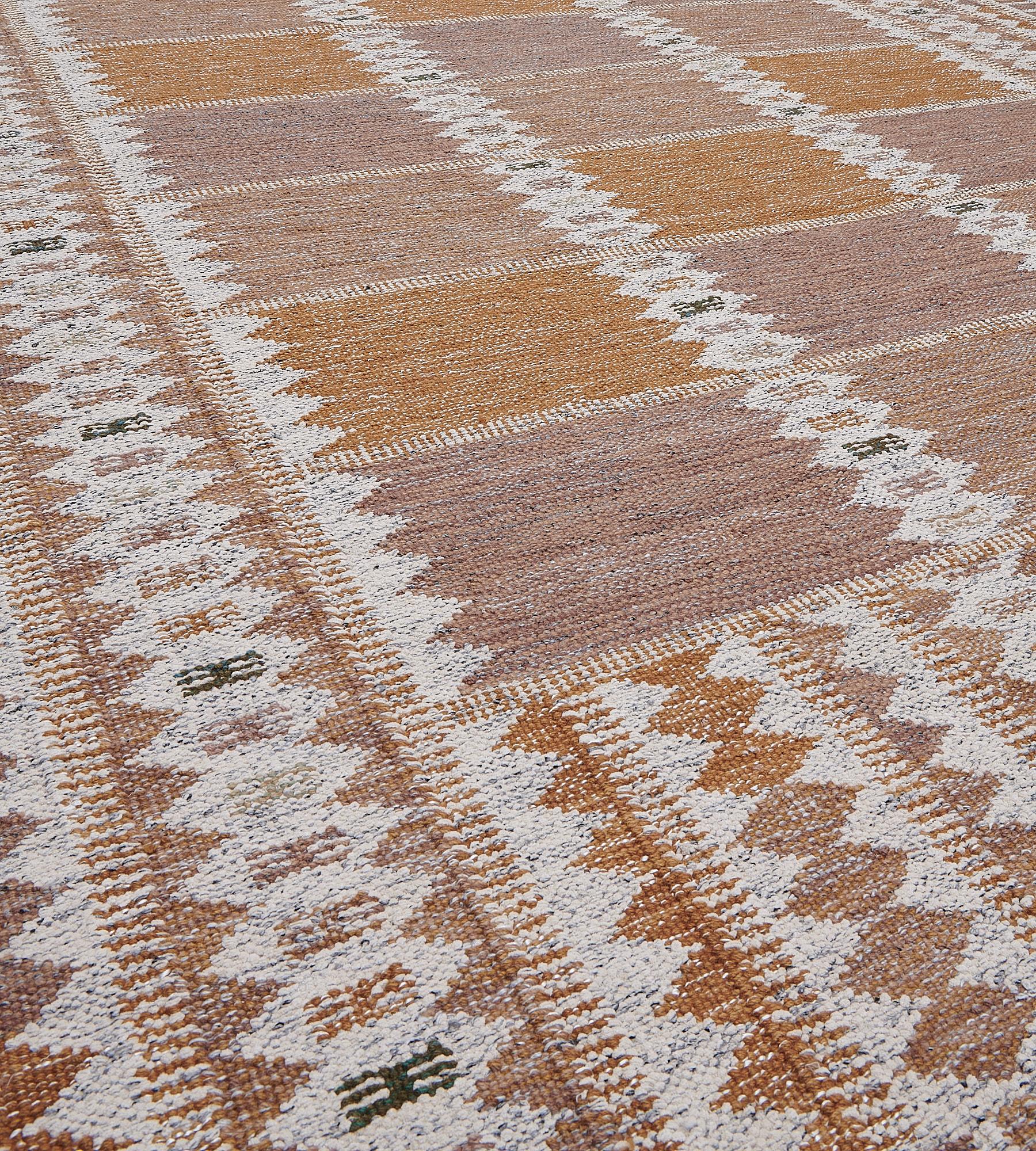 The Mansour Modern Swedish collection is primarily inspired by vintage Swedish flat-weave rugs whose geometric designs are relevant as ever in the 21st century. The collection utilizes a number of flat-weave techniques, yielding various distinctive