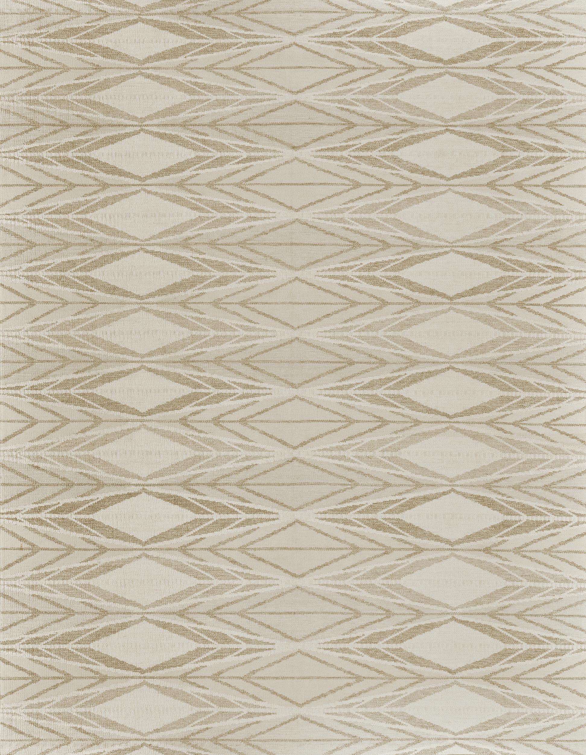 Handwoven Swedish Kilim Inspired Wool Rug