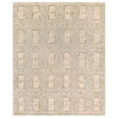 Handwoven Swedish Style Flat-Weave Wool Rug